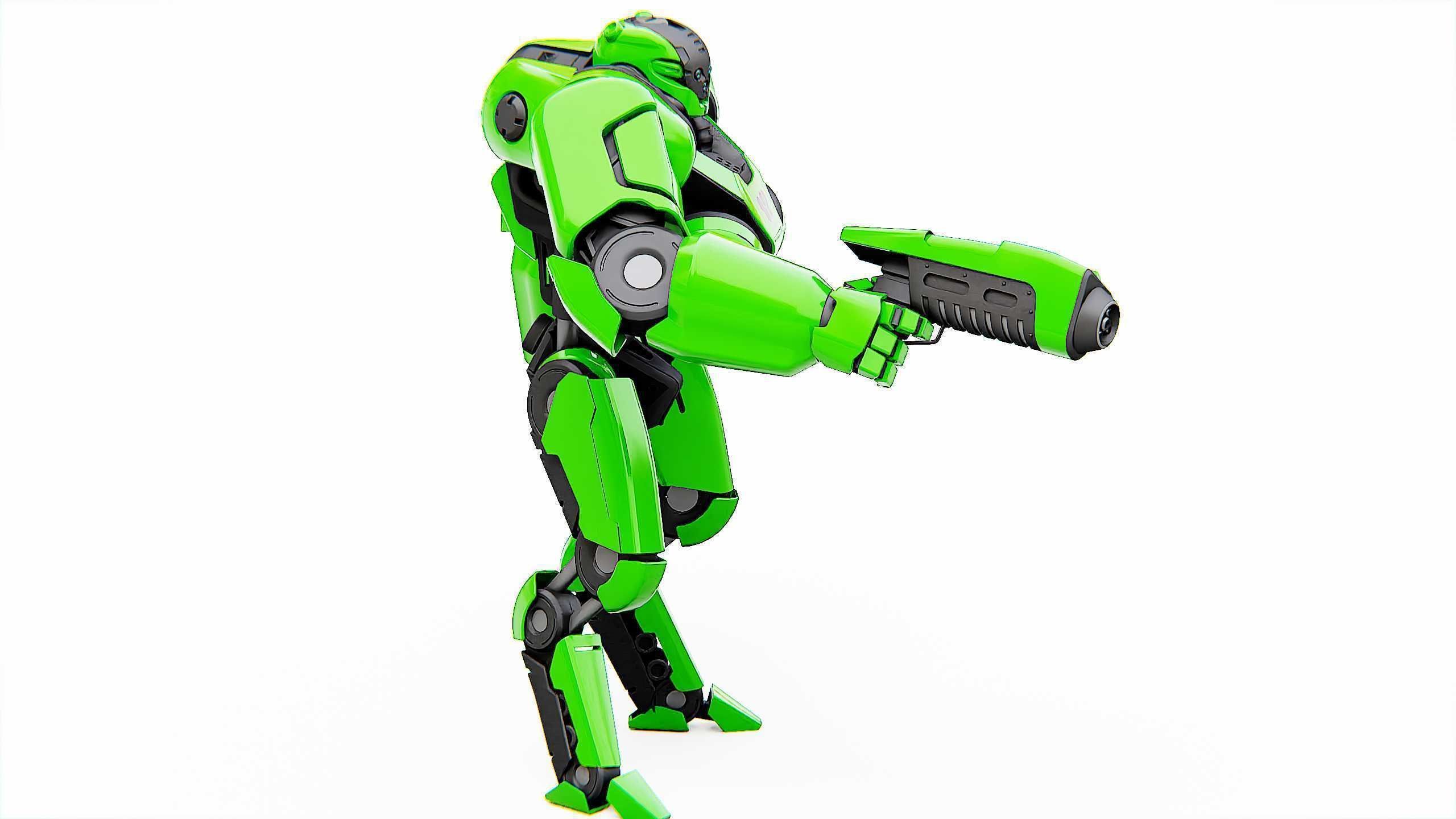 BATTLE DROID SYRIOS Rigged for Unreal Engine - Unity - MIXAMO 3D model_6