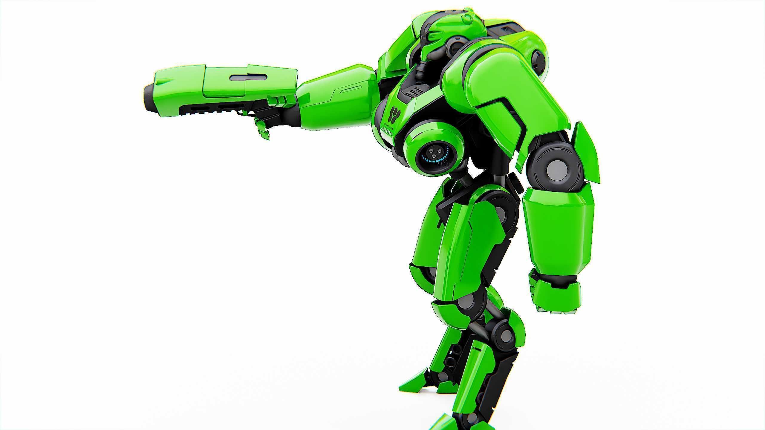 BATTLE DROID SYRIOS Rigged for Unreal Engine - Unity - MIXAMO 3D model_19