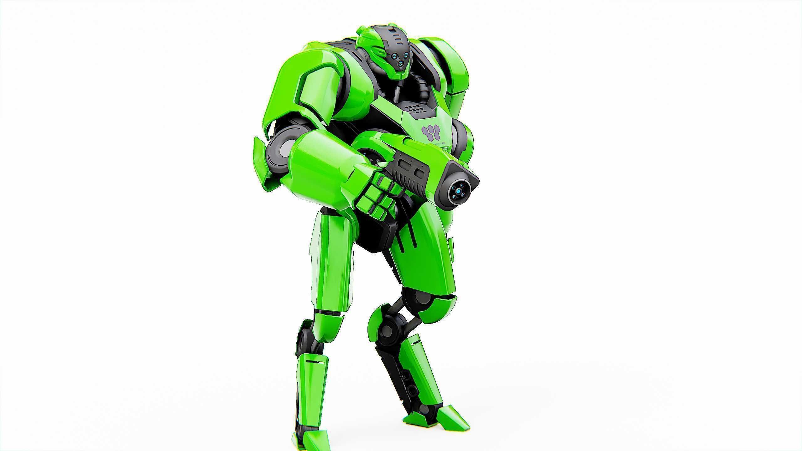 BATTLE DROID SYRIOS Rigged for Unreal Engine - Unity - MIXAMO 3D model_3