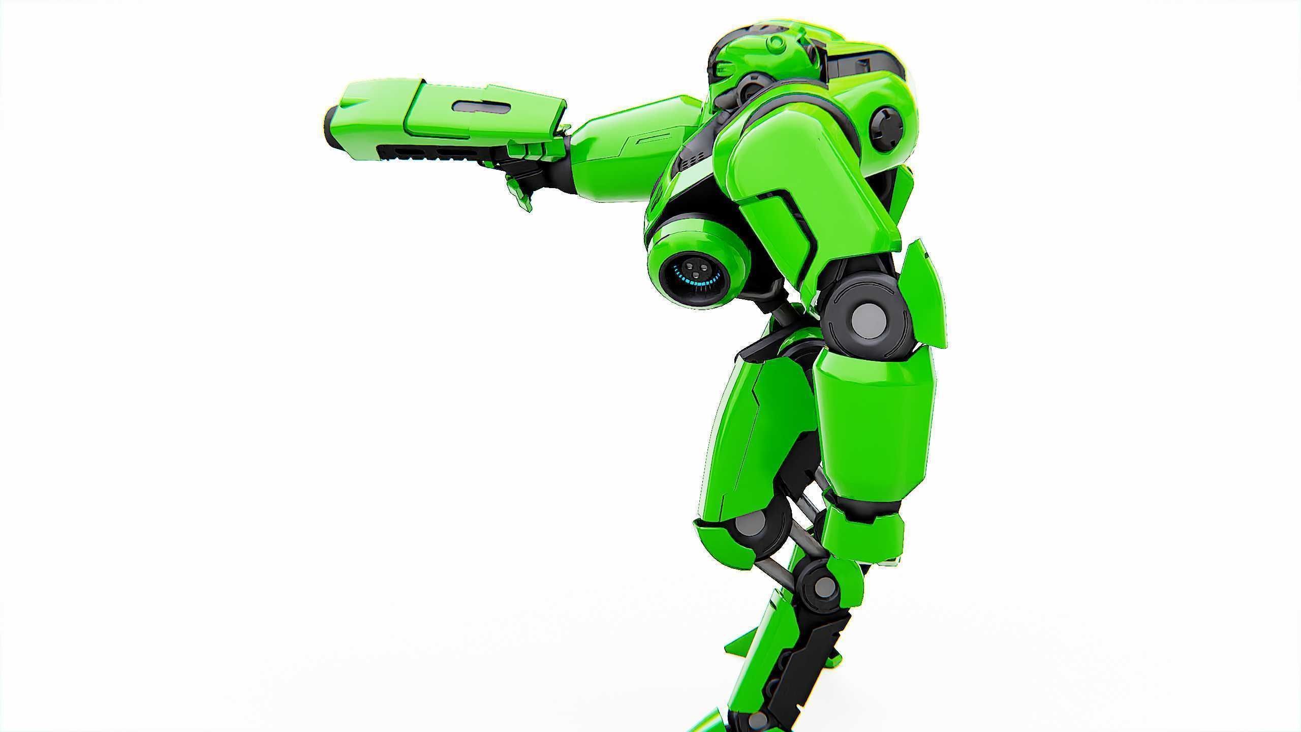 BATTLE DROID SYRIOS Rigged for Unreal Engine - Unity - MIXAMO 3D model_18