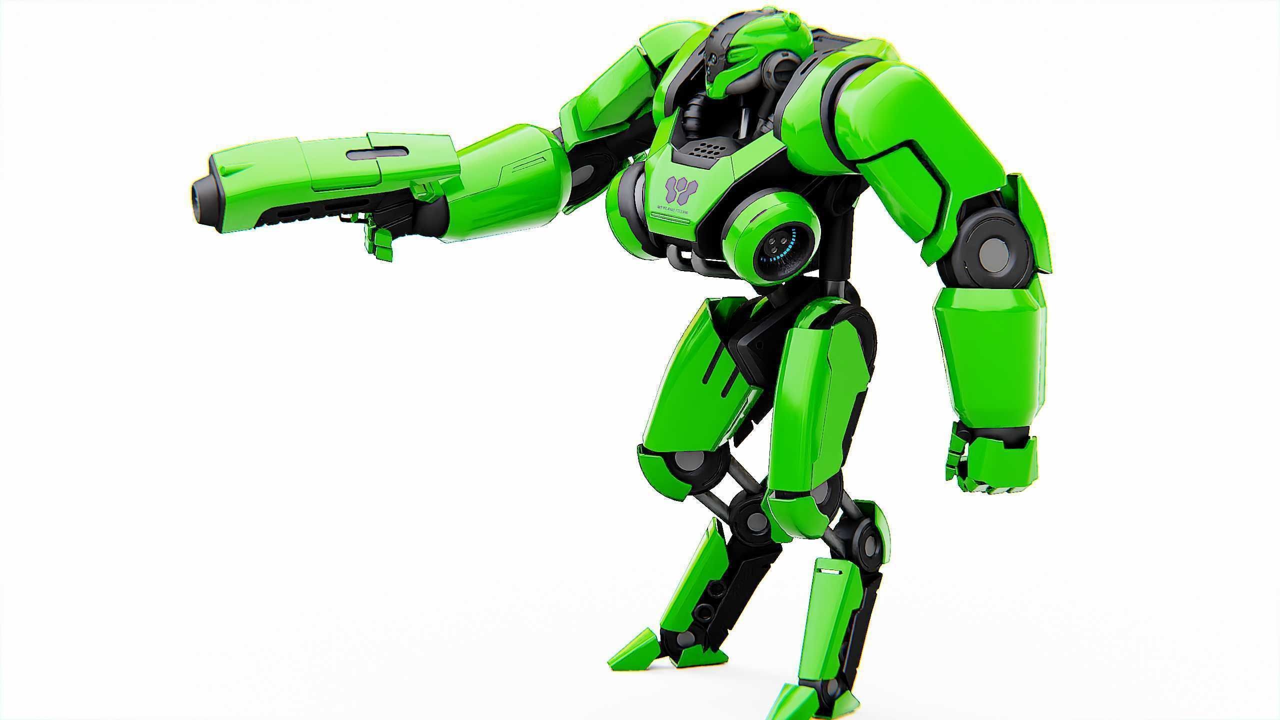 BATTLE DROID SYRIOS Rigged for Unreal Engine - Unity - MIXAMO 3D model_20