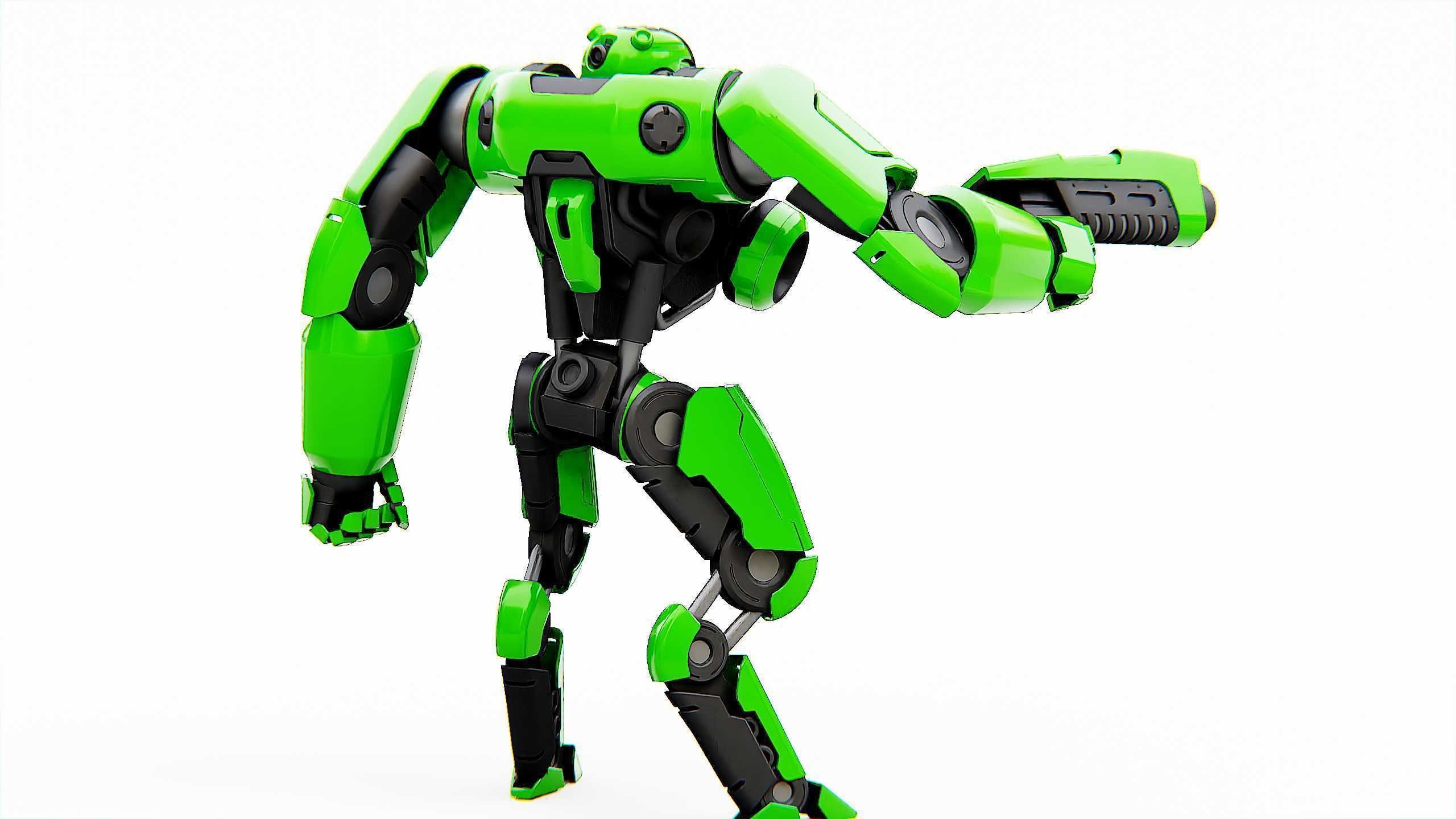 BATTLE DROID SYRIOS Rigged for Unreal Engine - Unity - MIXAMO 3D model_11