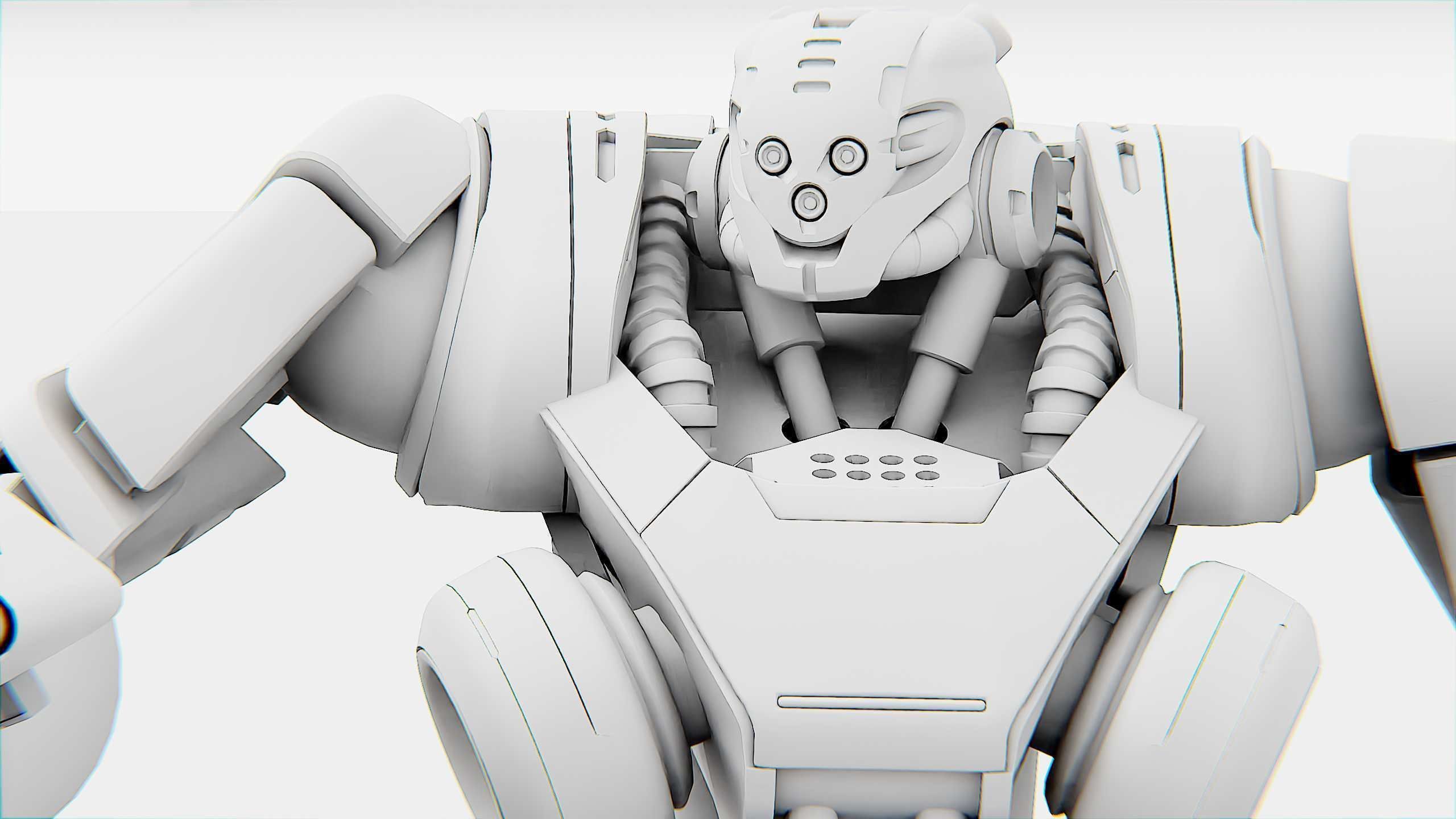 BATTLE DROID SYRIOS Rigged for Unreal Engine - Unity - MIXAMO 3D model_36