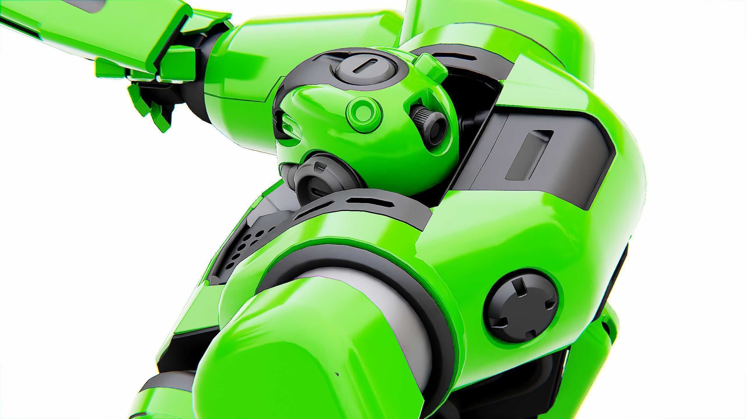 BATTLE DROID SYRIOS Rigged for Unreal Engine - Unity - MIXAMO 3D model_28