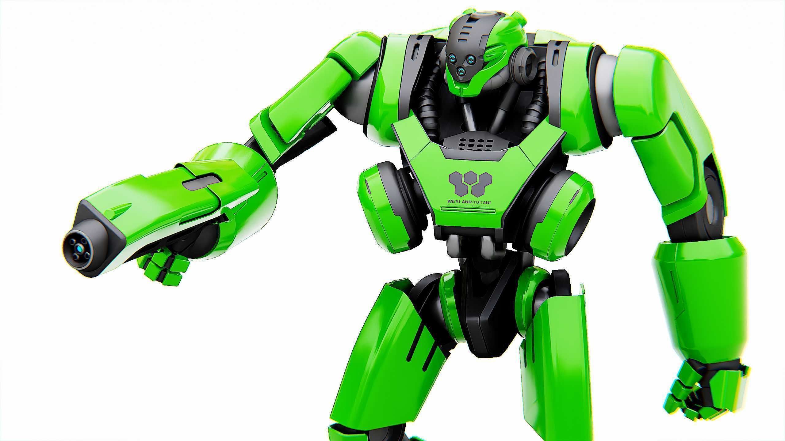 BATTLE DROID SYRIOS Rigged for Unreal Engine - Unity - MIXAMO 3D model_22