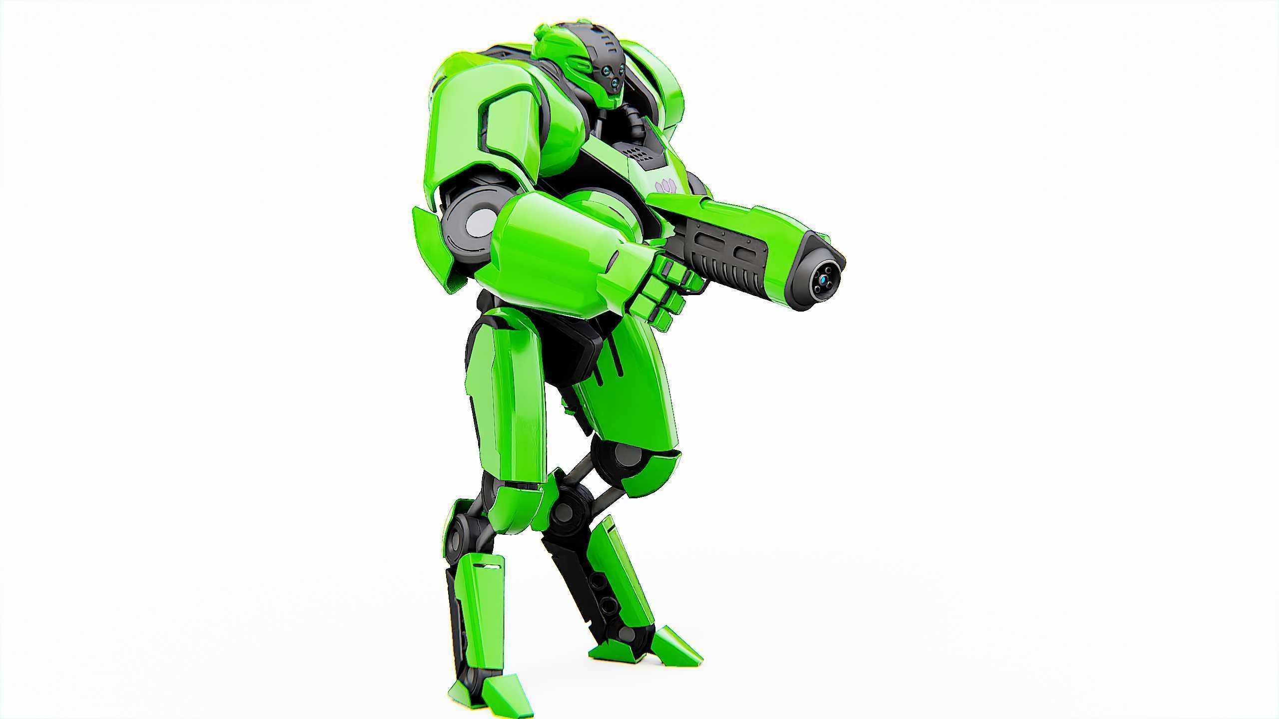 BATTLE DROID SYRIOS Rigged for Unreal Engine - Unity - MIXAMO 3D model_4