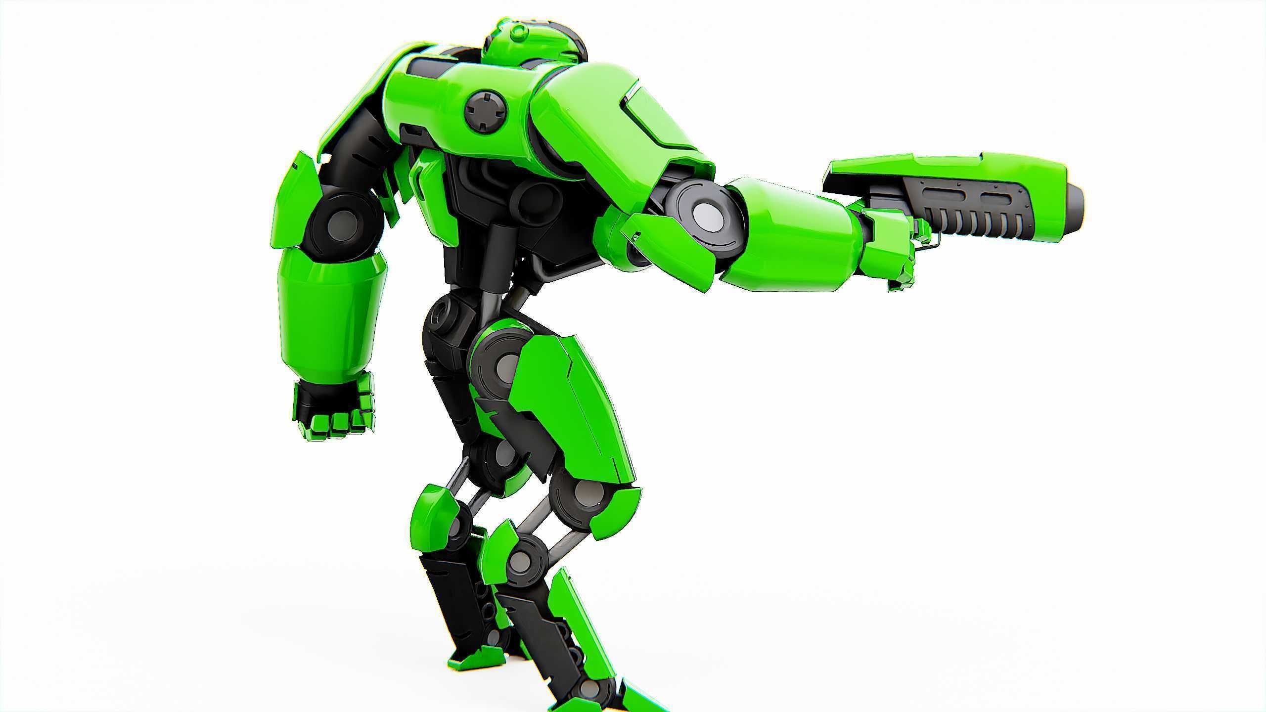 BATTLE DROID SYRIOS Rigged for Unreal Engine - Unity - MIXAMO 3D model_9