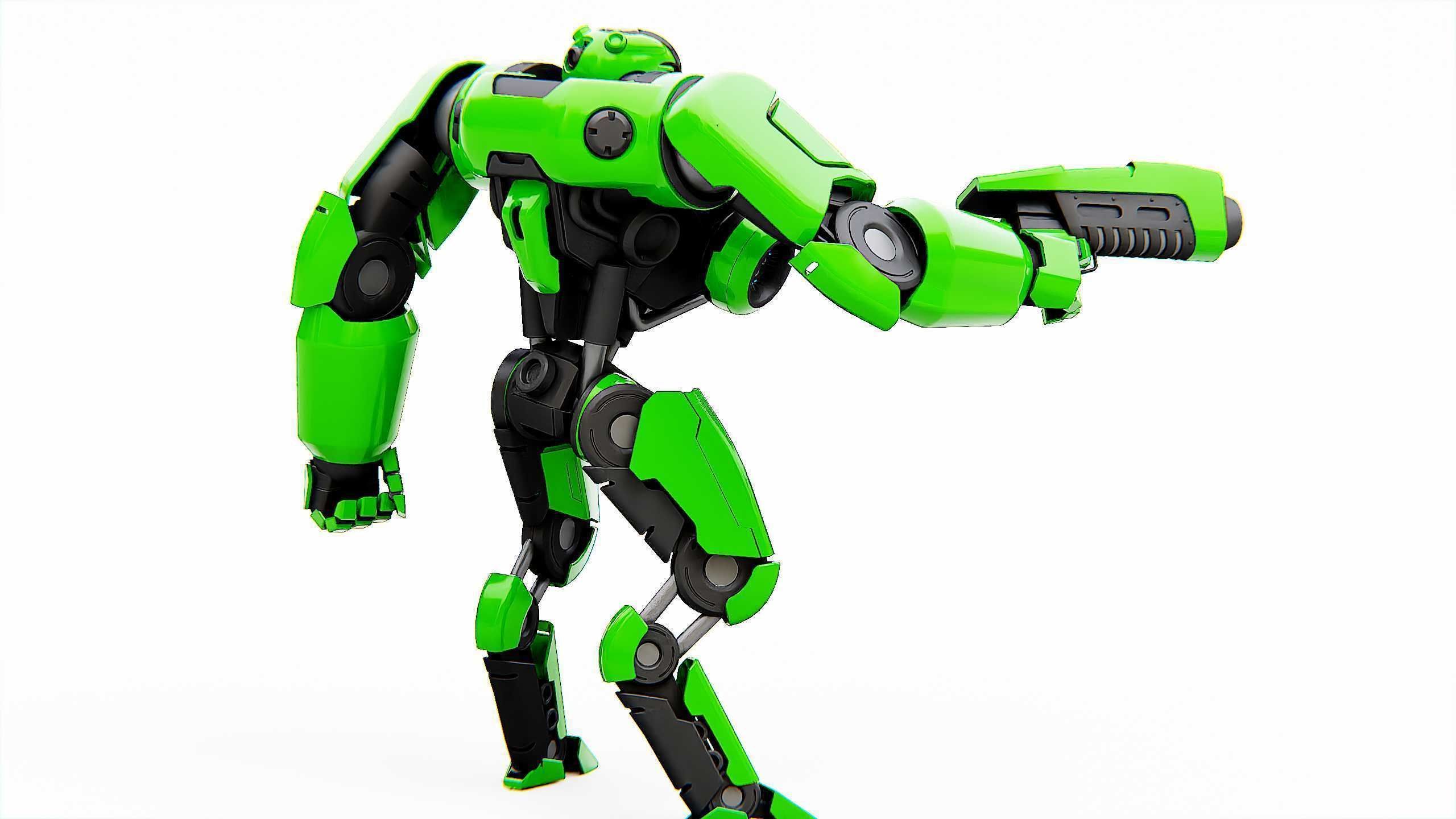 BATTLE DROID SYRIOS Rigged for Unreal Engine - Unity - MIXAMO 3D model_10