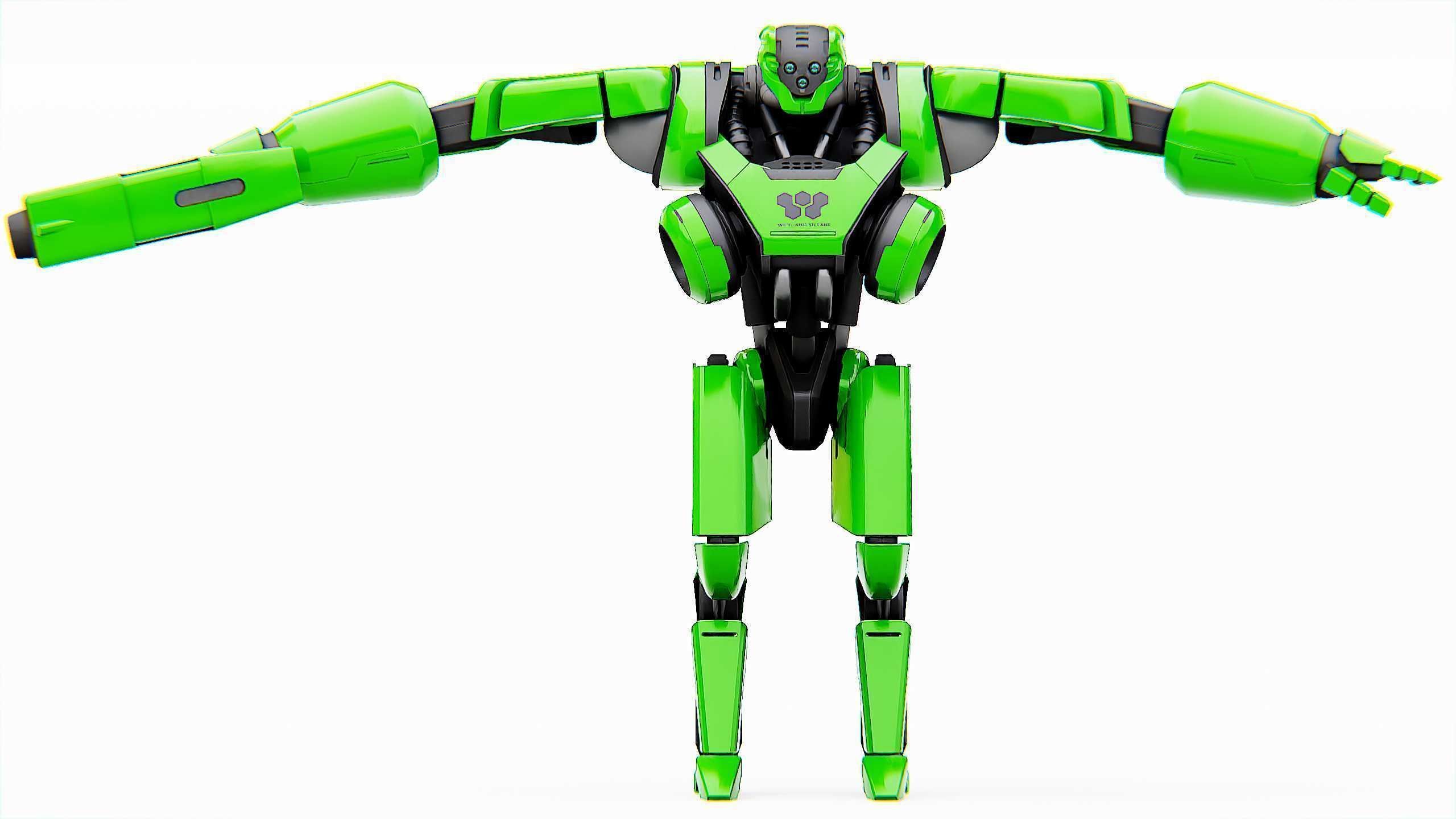 BATTLE DROID SYRIOS Rigged for Unreal Engine - Unity - MIXAMO 3D model_30