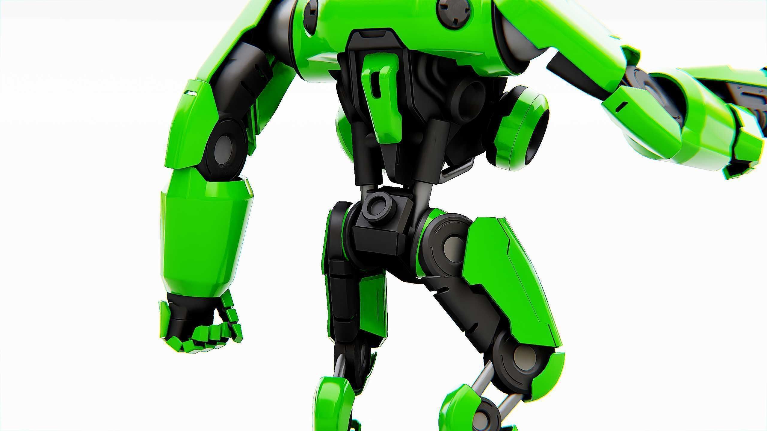 BATTLE DROID SYRIOS Rigged for Unreal Engine - Unity - MIXAMO 3D model_25