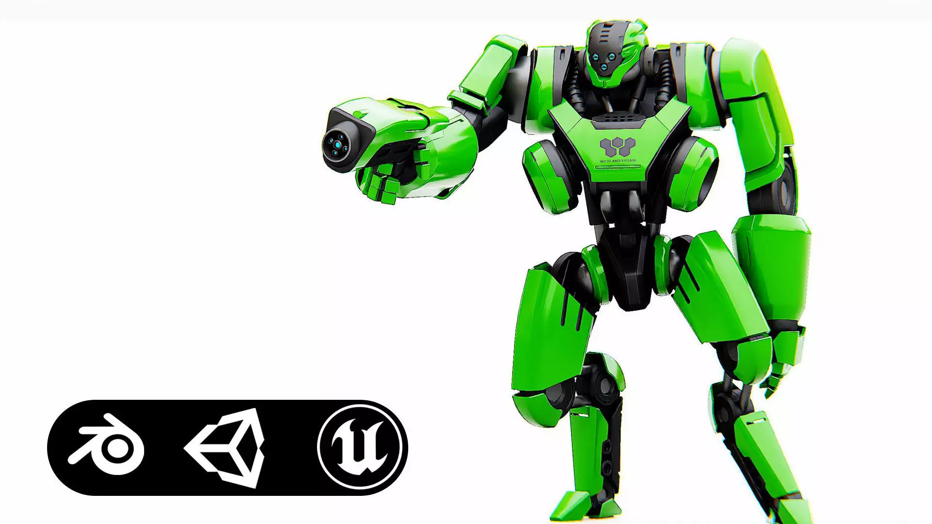 BATTLE DROID SYRIOS Rigged for Unreal Engine - Unity - MIXAMO 3D model_0