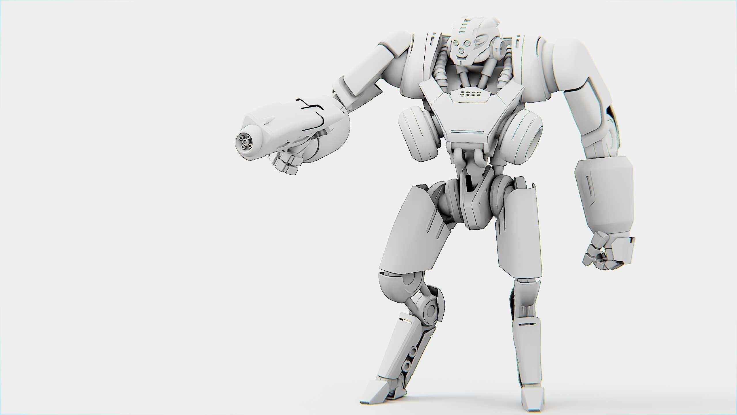 BATTLE DROID SYRIOS Rigged for Unreal Engine - Unity - MIXAMO 3D model_32