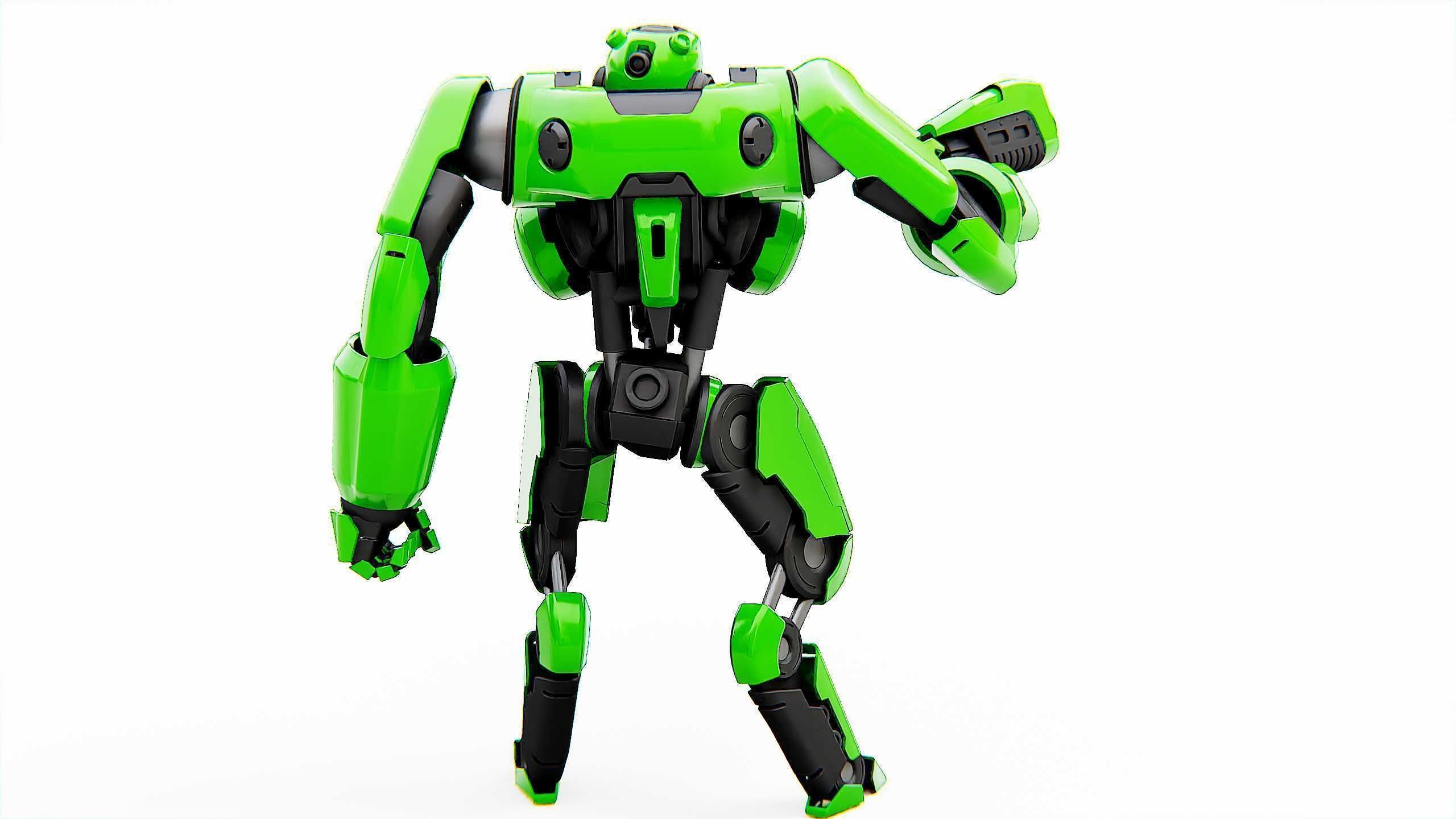 BATTLE DROID SYRIOS Rigged for Unreal Engine - Unity - MIXAMO 3D model_13