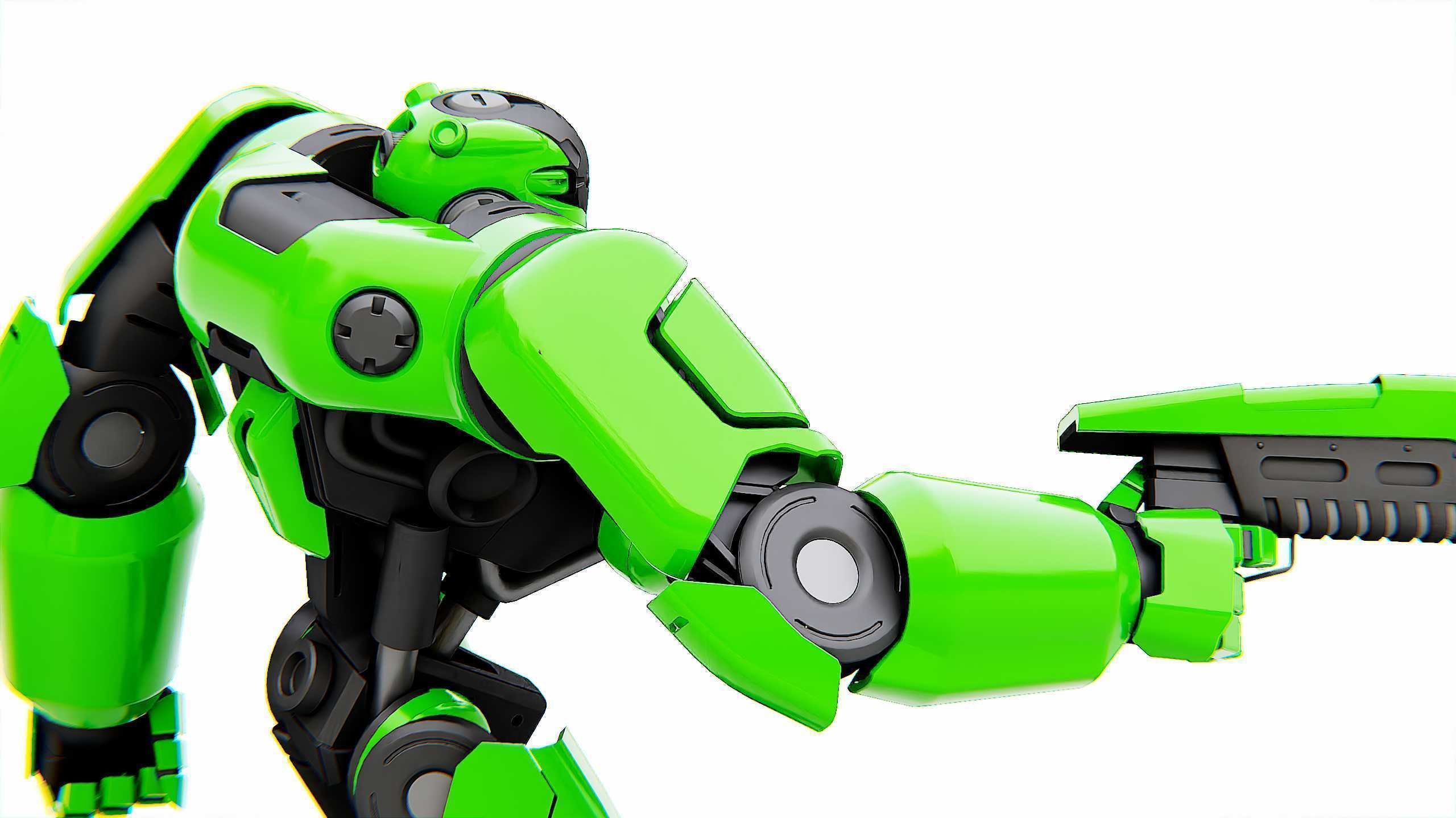 BATTLE DROID SYRIOS Rigged for Unreal Engine - Unity - MIXAMO 3D model_24