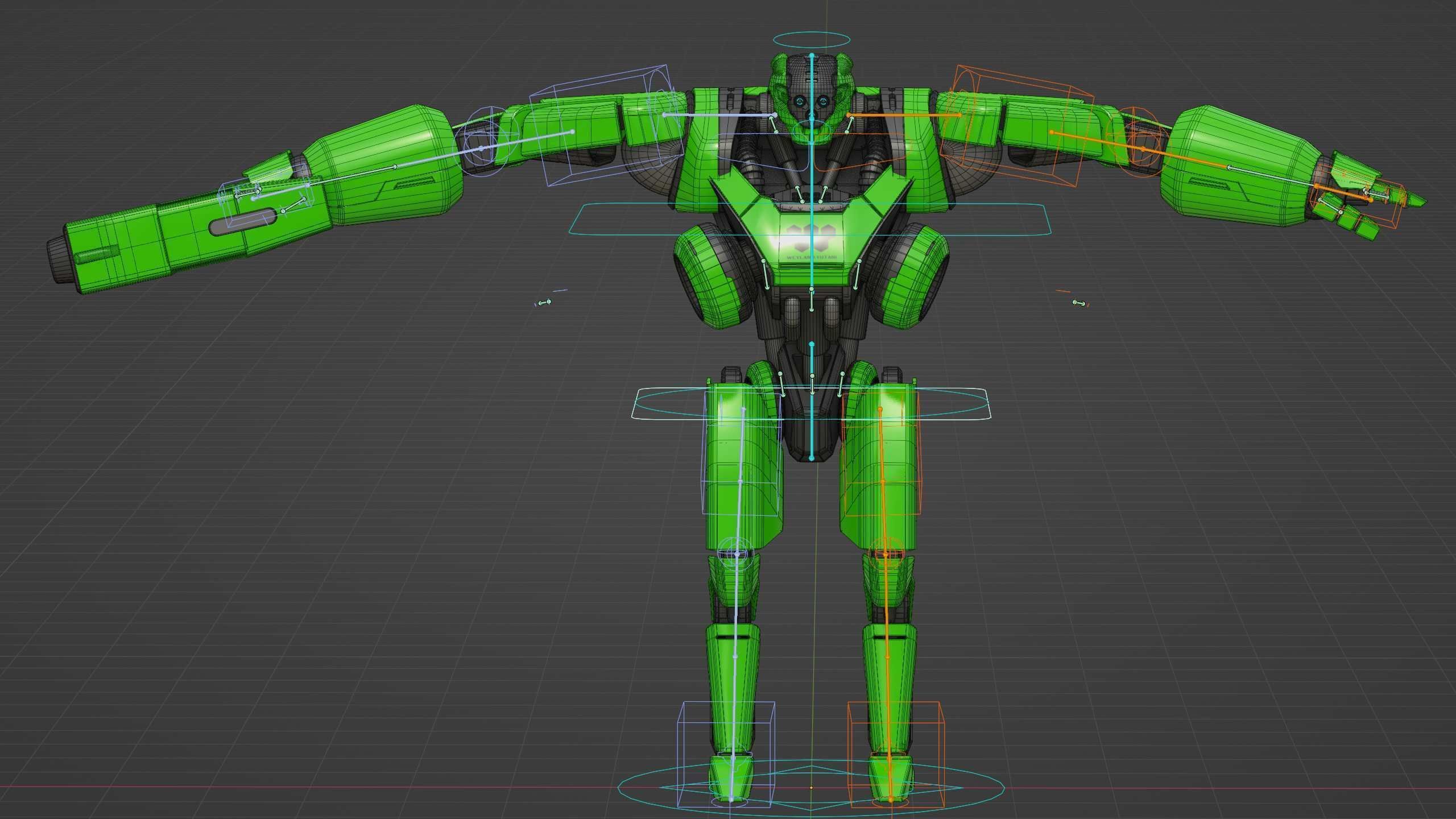 BATTLE DROID SYRIOS Rigged for Unreal Engine - Unity - MIXAMO 3D model_38