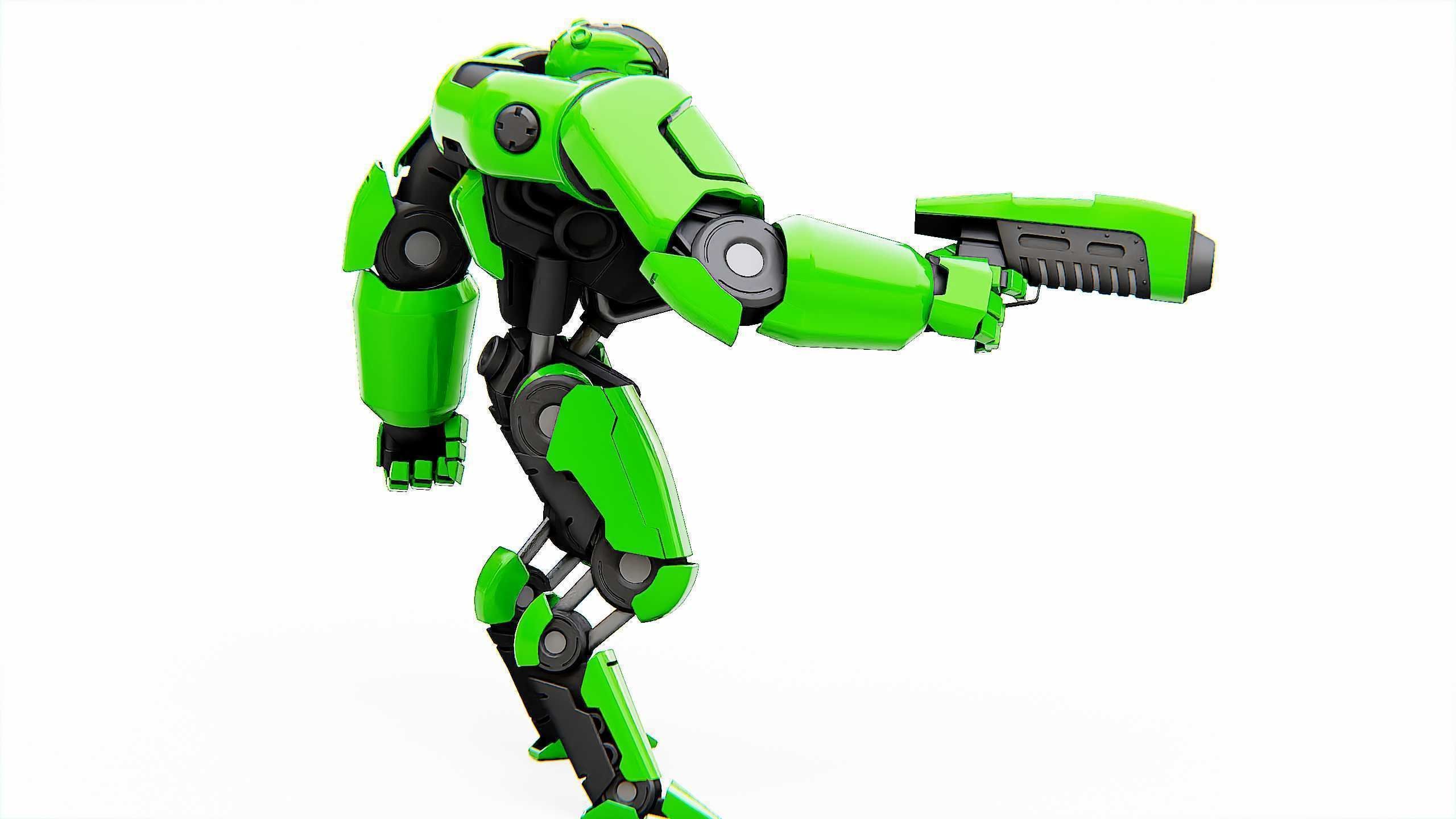 BATTLE DROID SYRIOS Rigged for Unreal Engine - Unity - MIXAMO 3D model_8