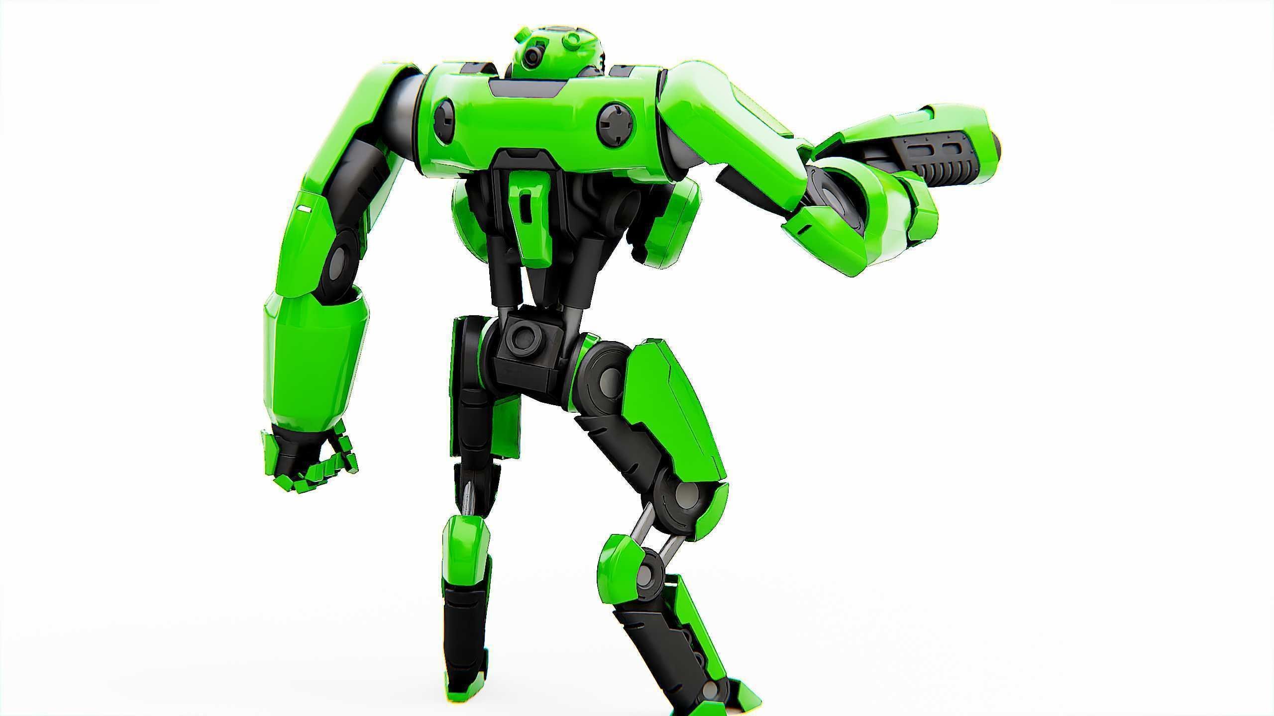 BATTLE DROID SYRIOS Rigged for Unreal Engine - Unity - MIXAMO 3D model_12