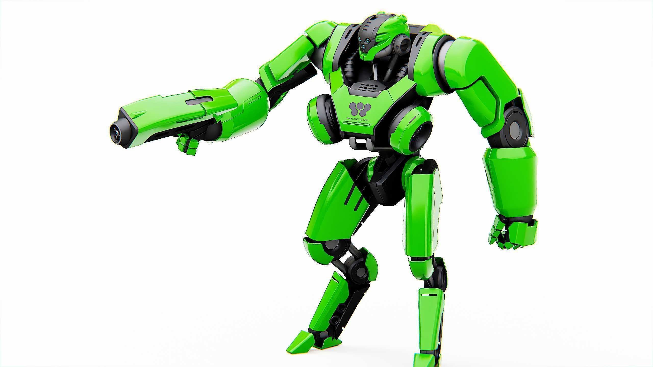 BATTLE DROID SYRIOS Rigged for Unreal Engine - Unity - MIXAMO 3D model_21