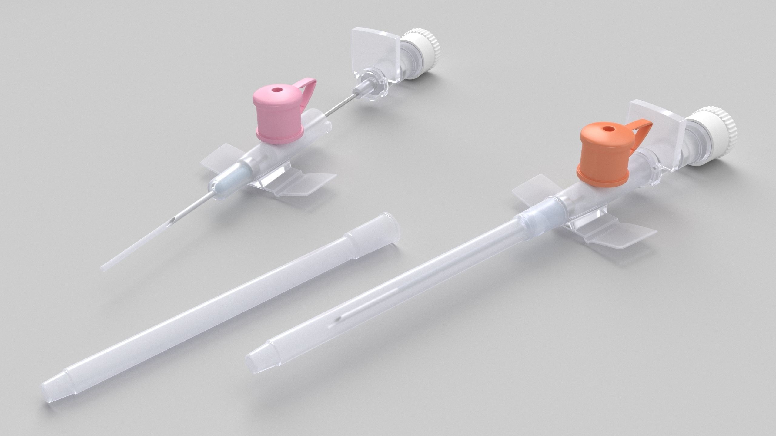 Peripheral Venous Catheter Low-poly 3D model_5