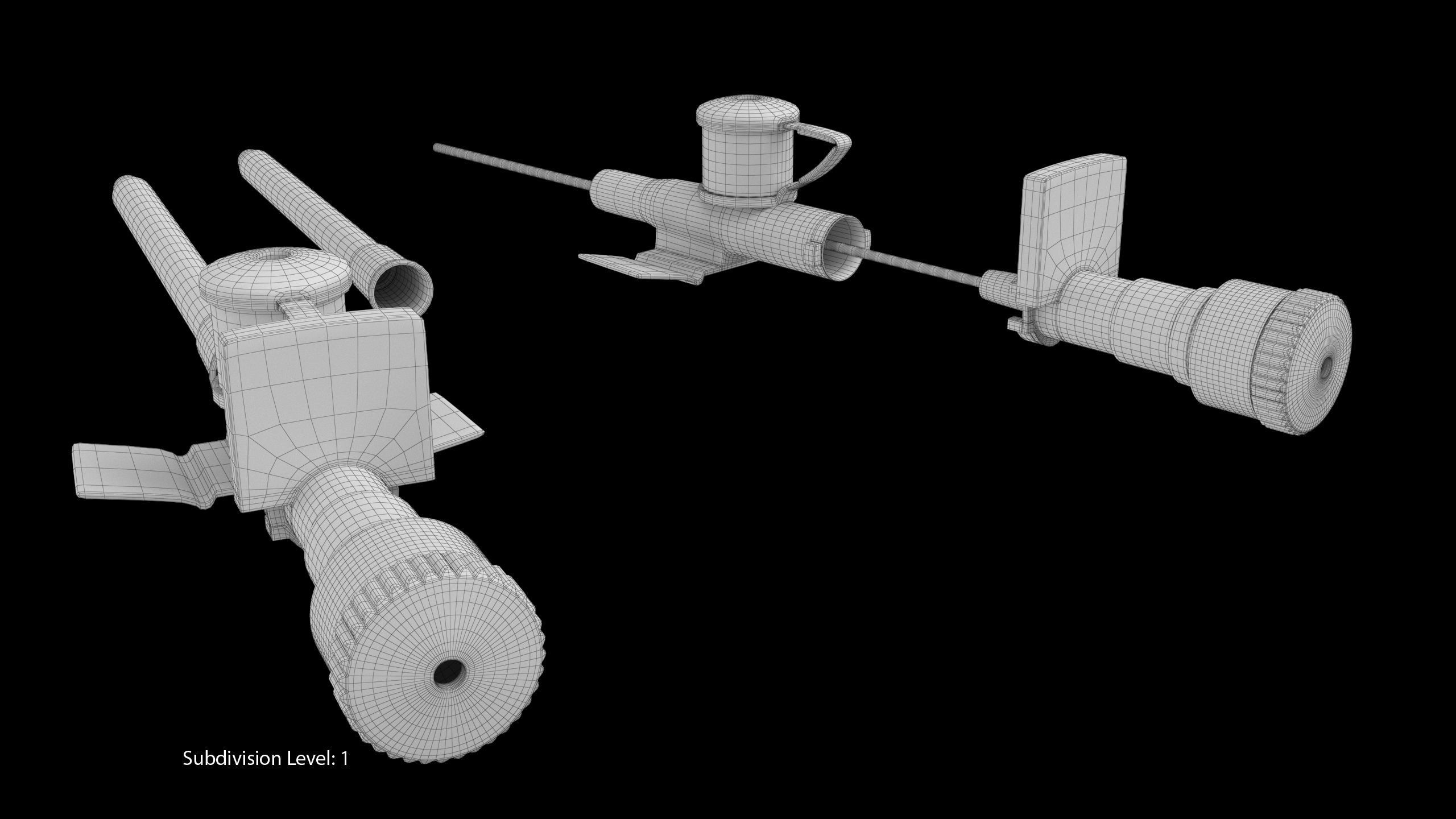 Peripheral Venous Catheter Low-poly 3D model_14