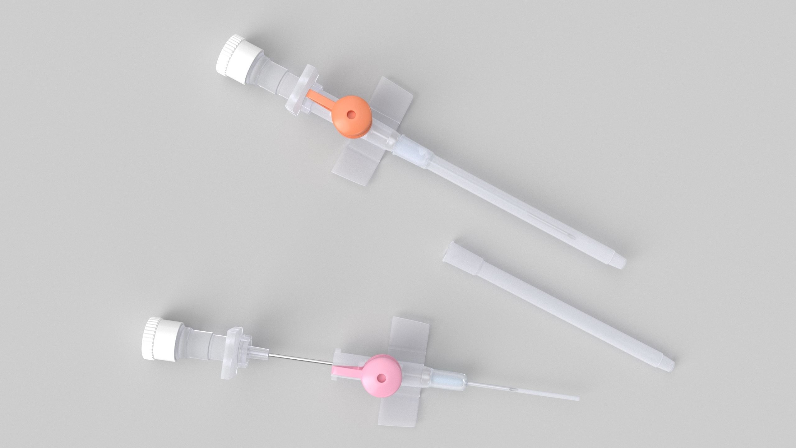 Peripheral Venous Catheter Low-poly 3D model_6