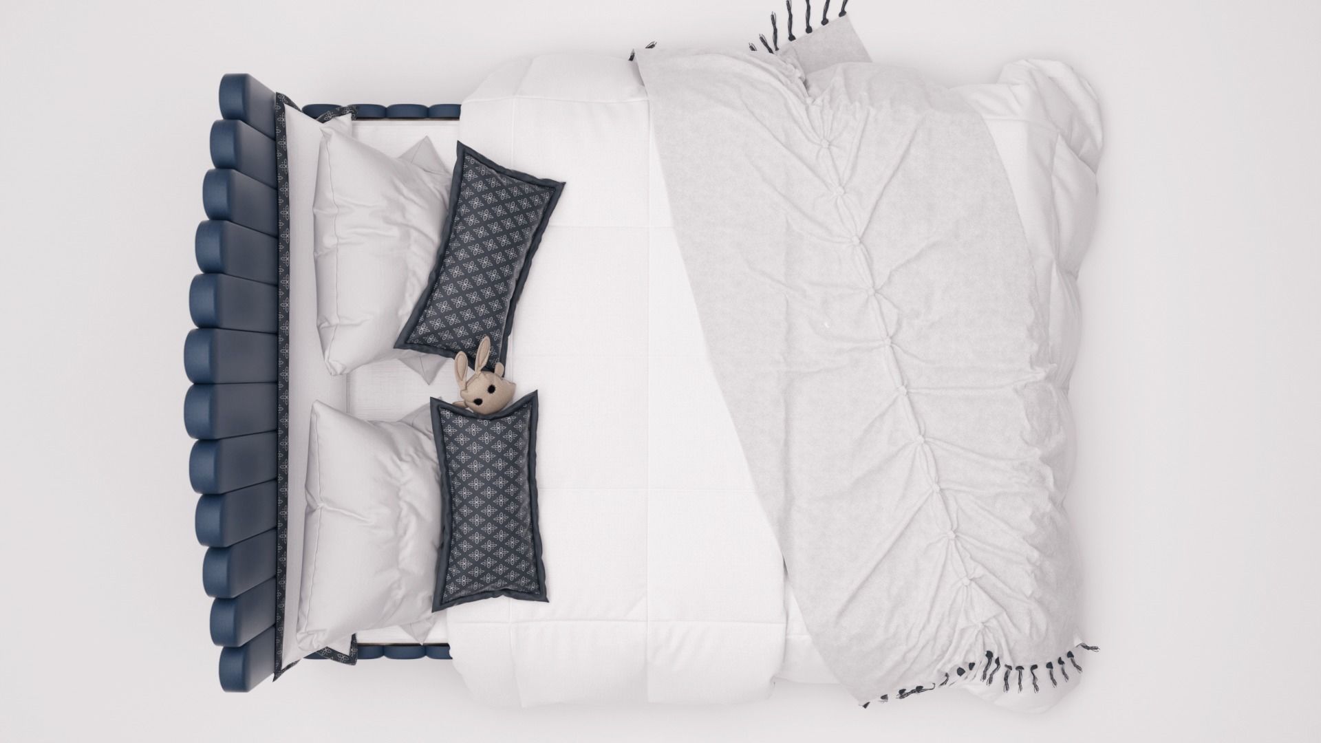 Double Bed 3D model_4