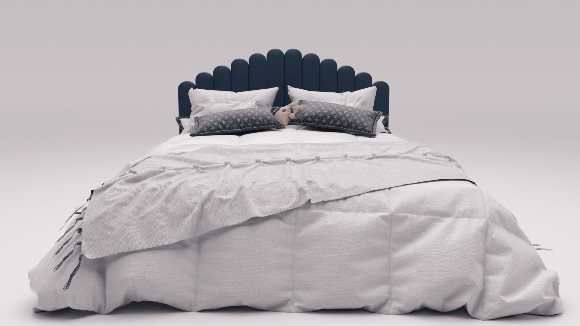 Double Bed 3D model_2