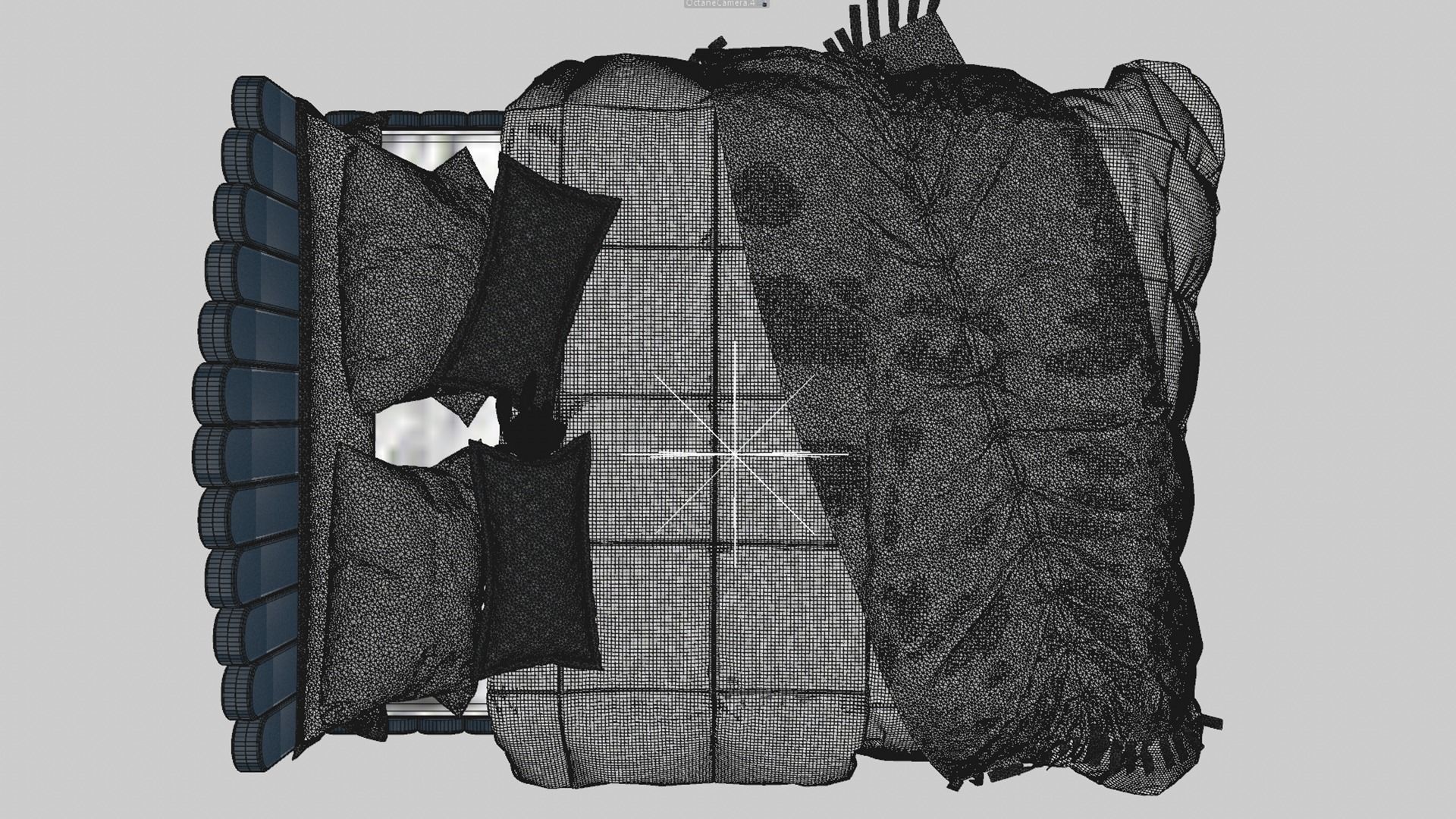 Double Bed 3D model_9