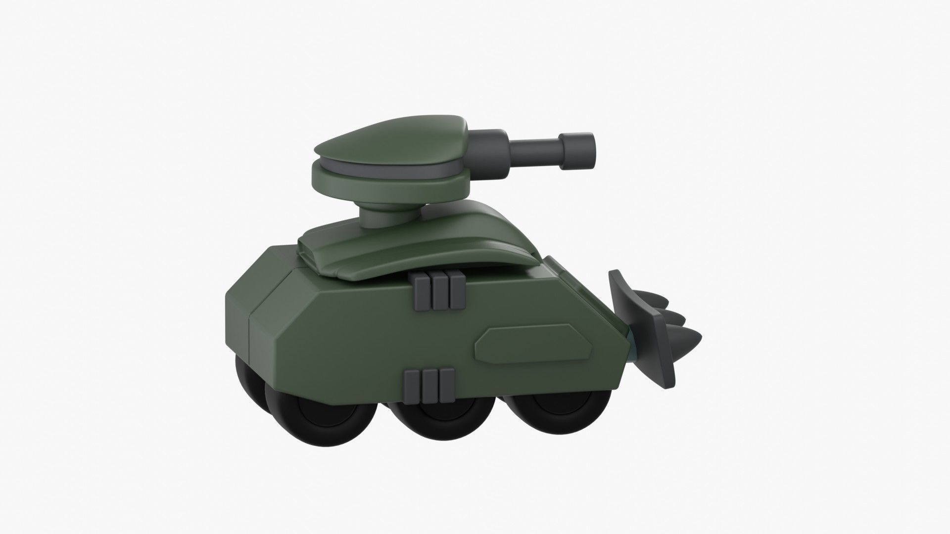 Army Tank 3D Illustration 3D model_17