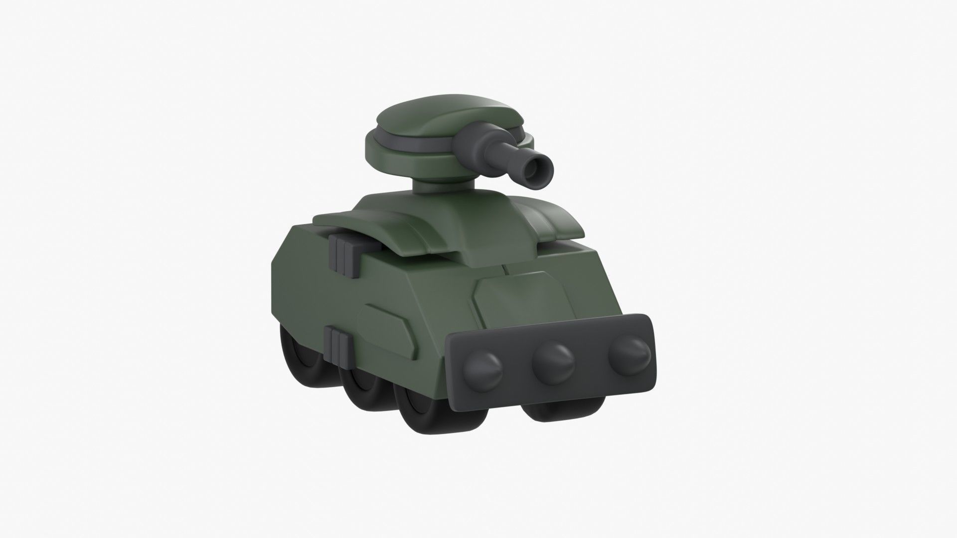 Army Tank 3D Illustration 3D model_2