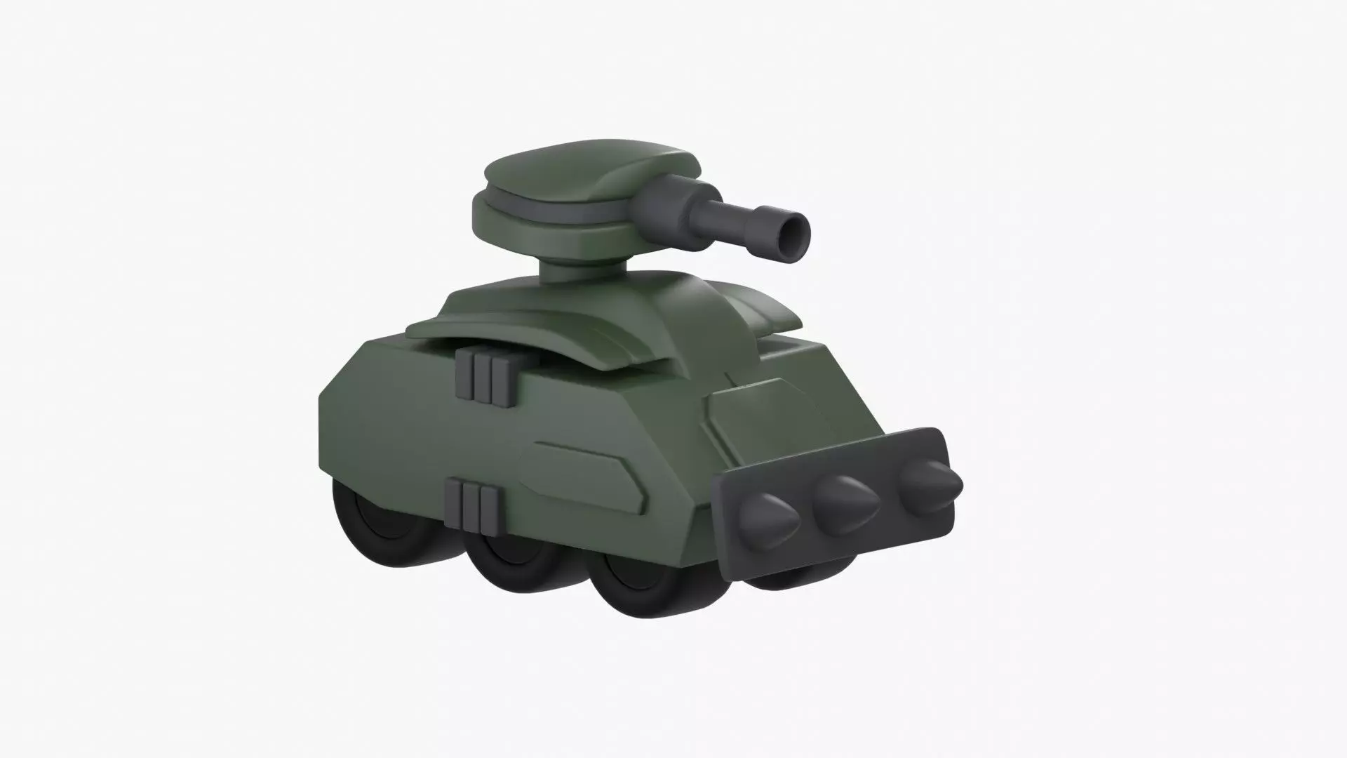 Army Tank 3D Illustration 3D model_0