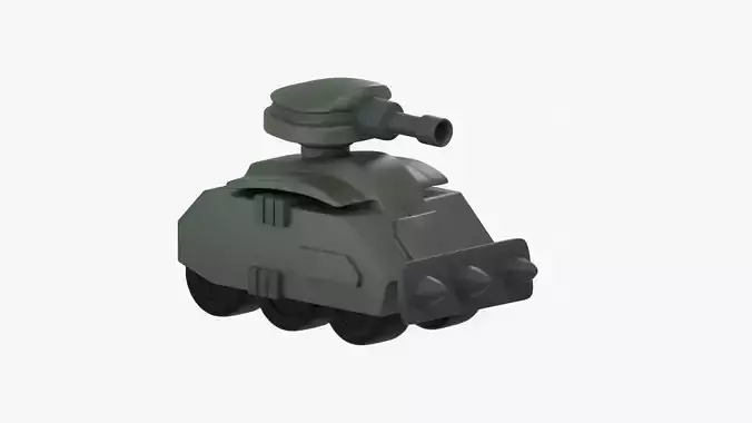 Army Tank 3D Illustration