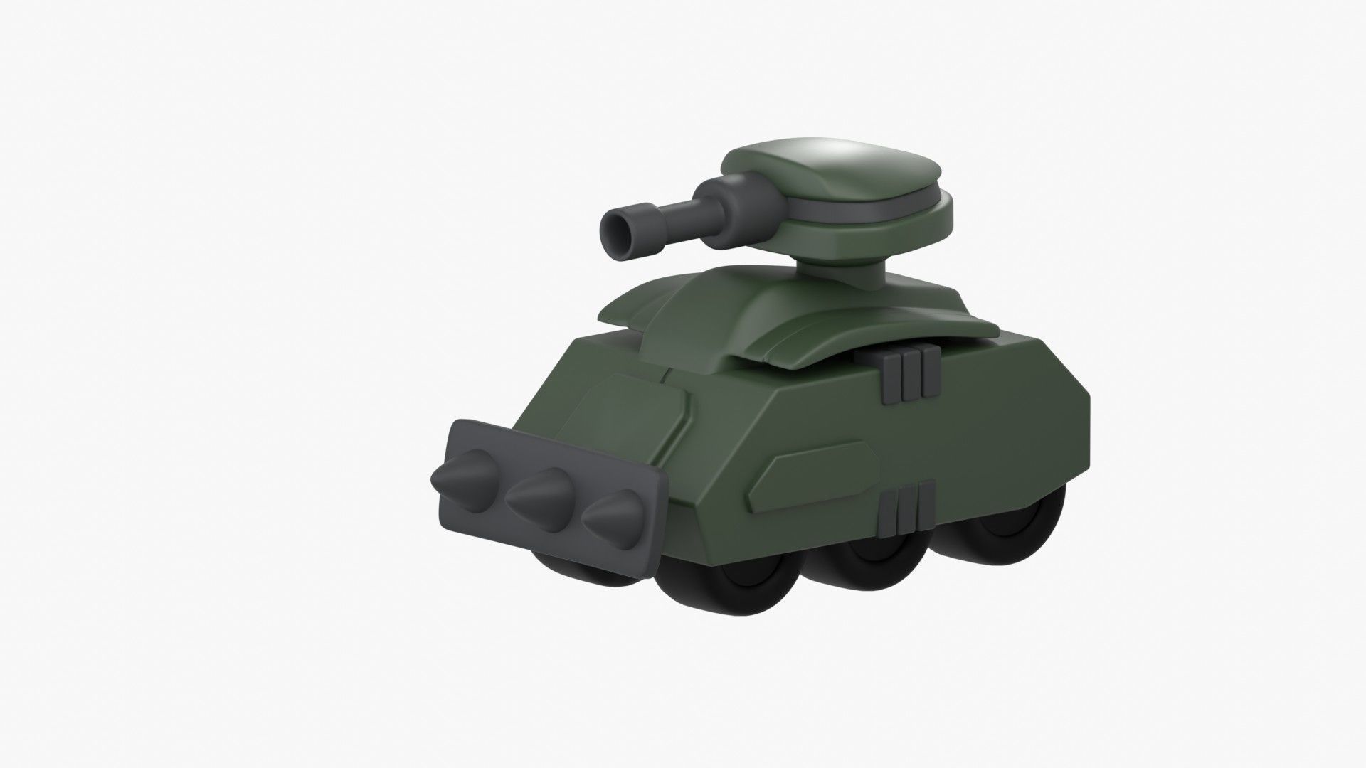 Army Tank 3D Illustration 3D model_6