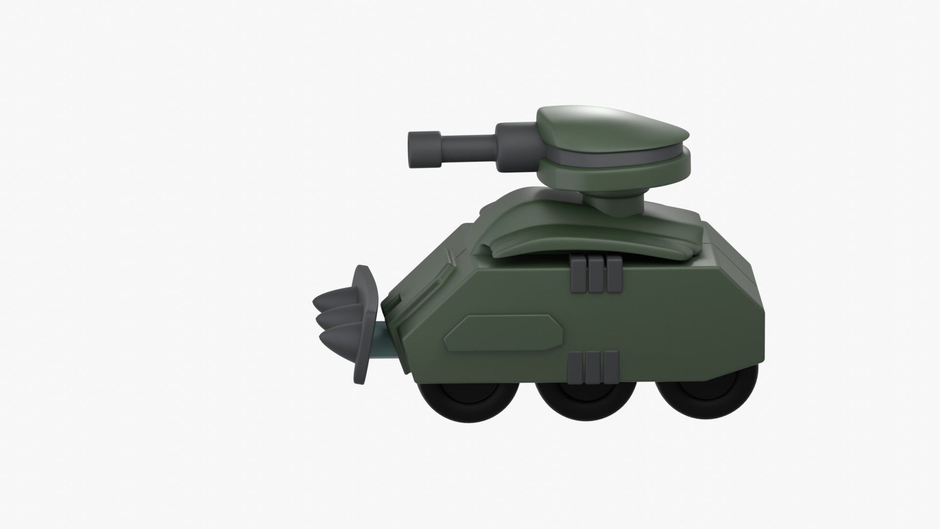 Army Tank 3D Illustration 3D model_8