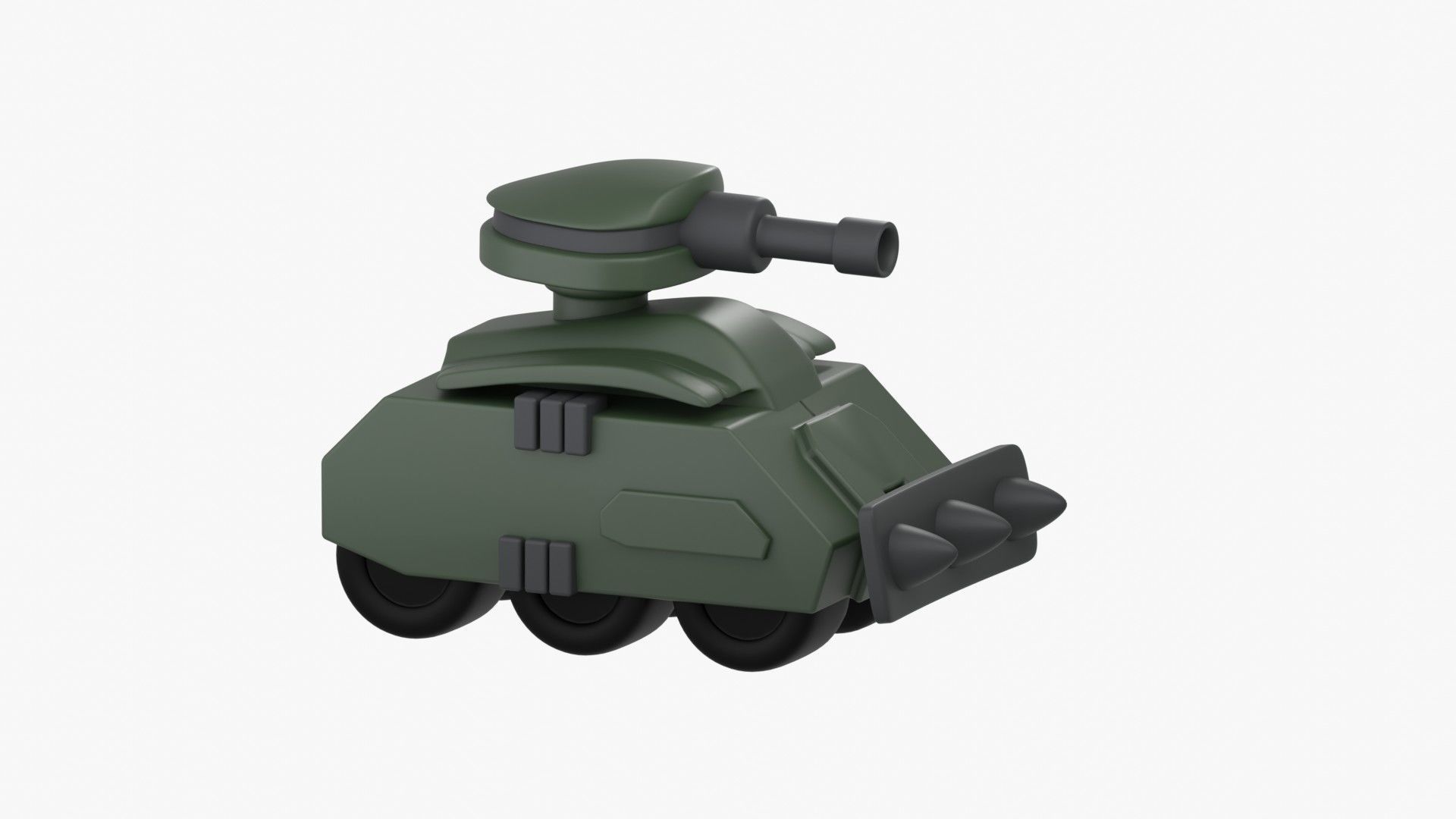 Army Tank 3D Illustration 3D model_19