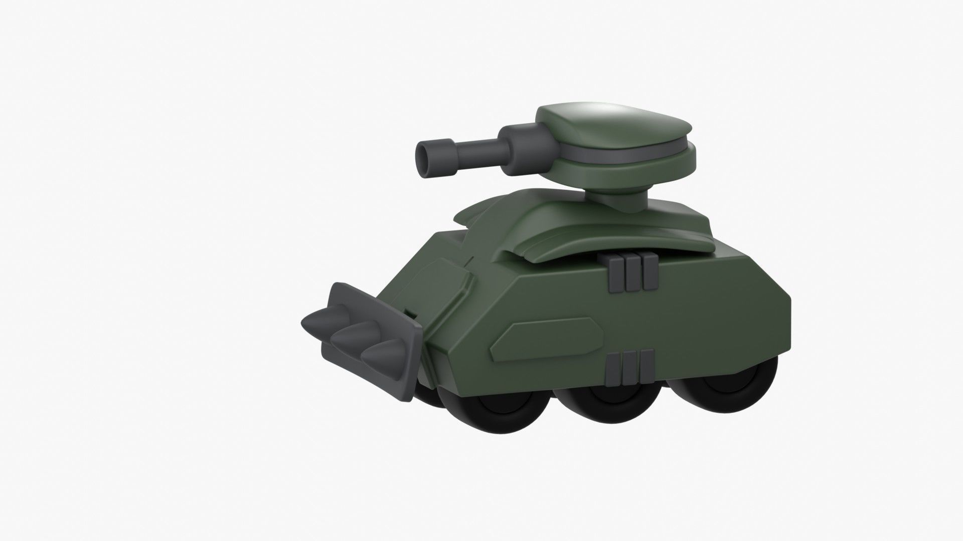 Army Tank 3D Illustration 3D model_7