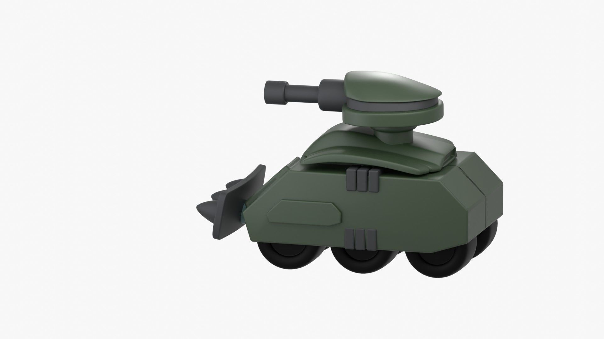 Army Tank 3D Illustration 3D model_9