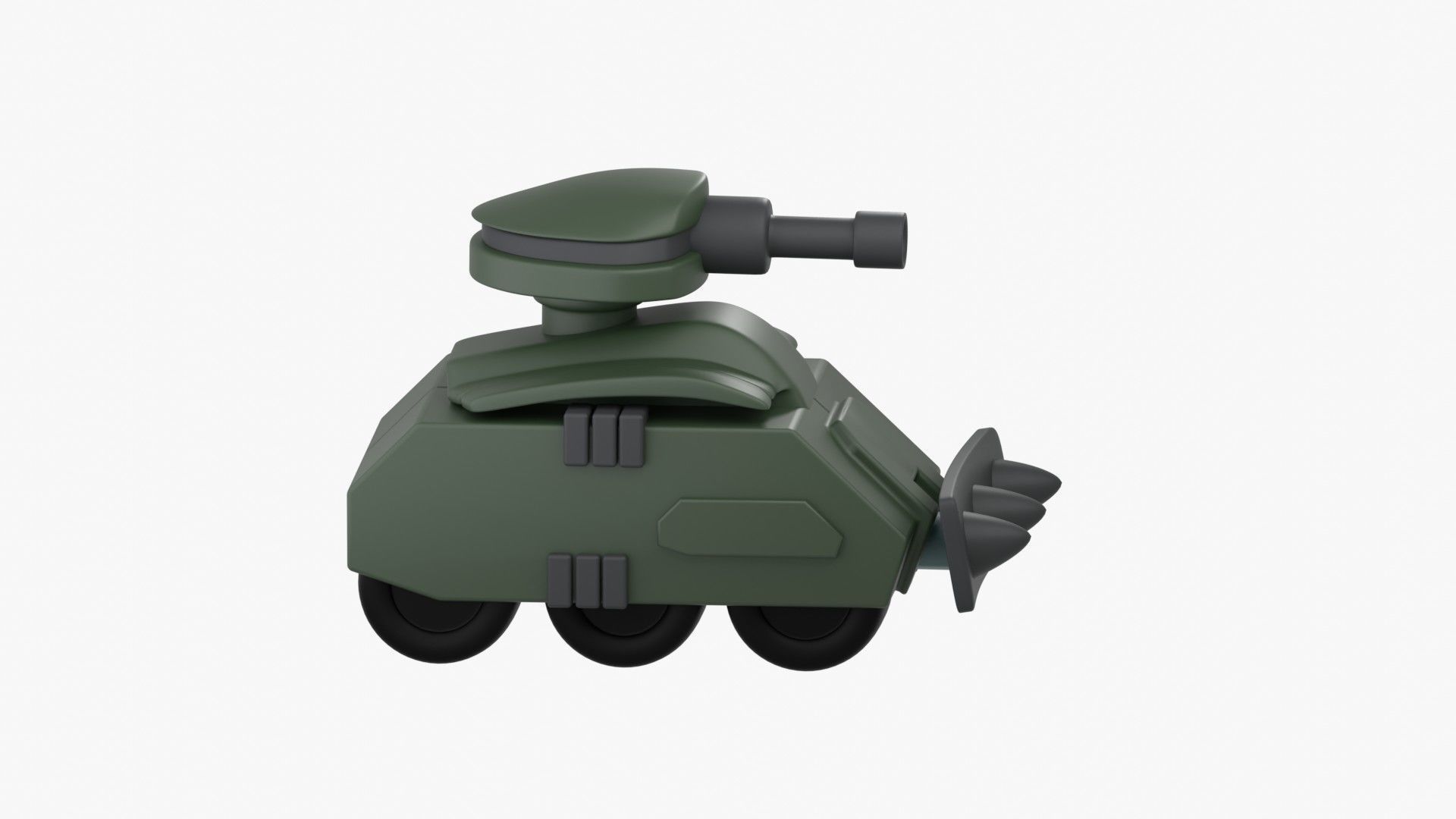 Army Tank 3D Illustration 3D model_18