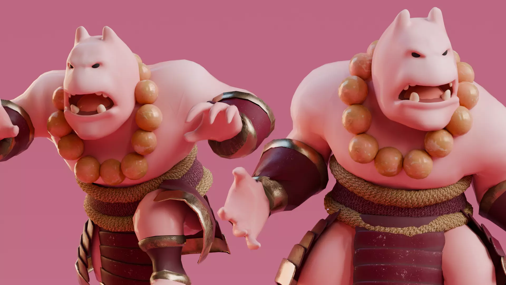 Low poly - Stylized Game Character Monster - Pringgo Low-poly 3D model_0