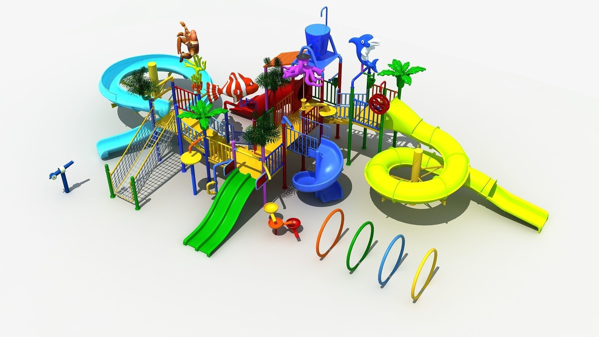 Water Park 3D model_2