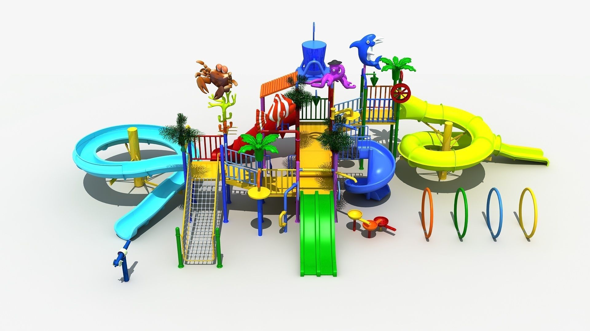 Water Park 3D model_7
