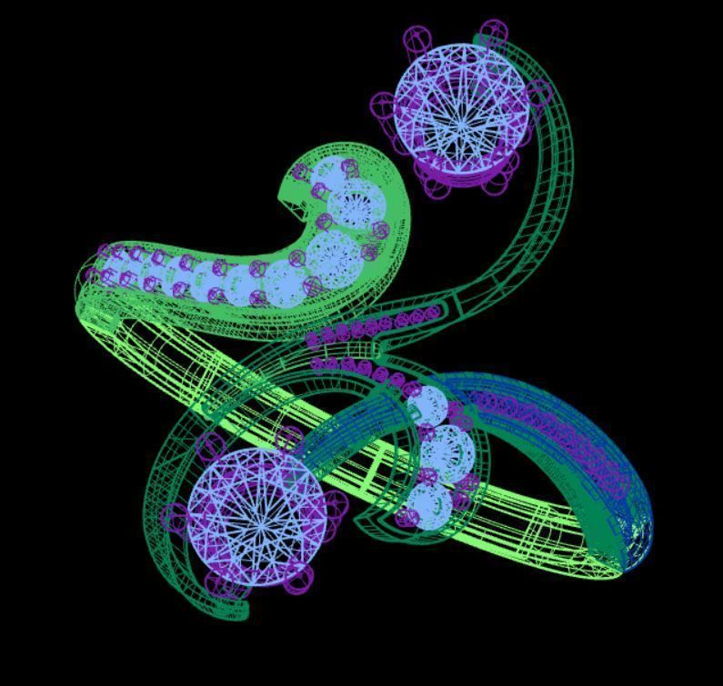 Gold ring 3D print model_4