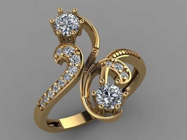 Gold ring 3D print model