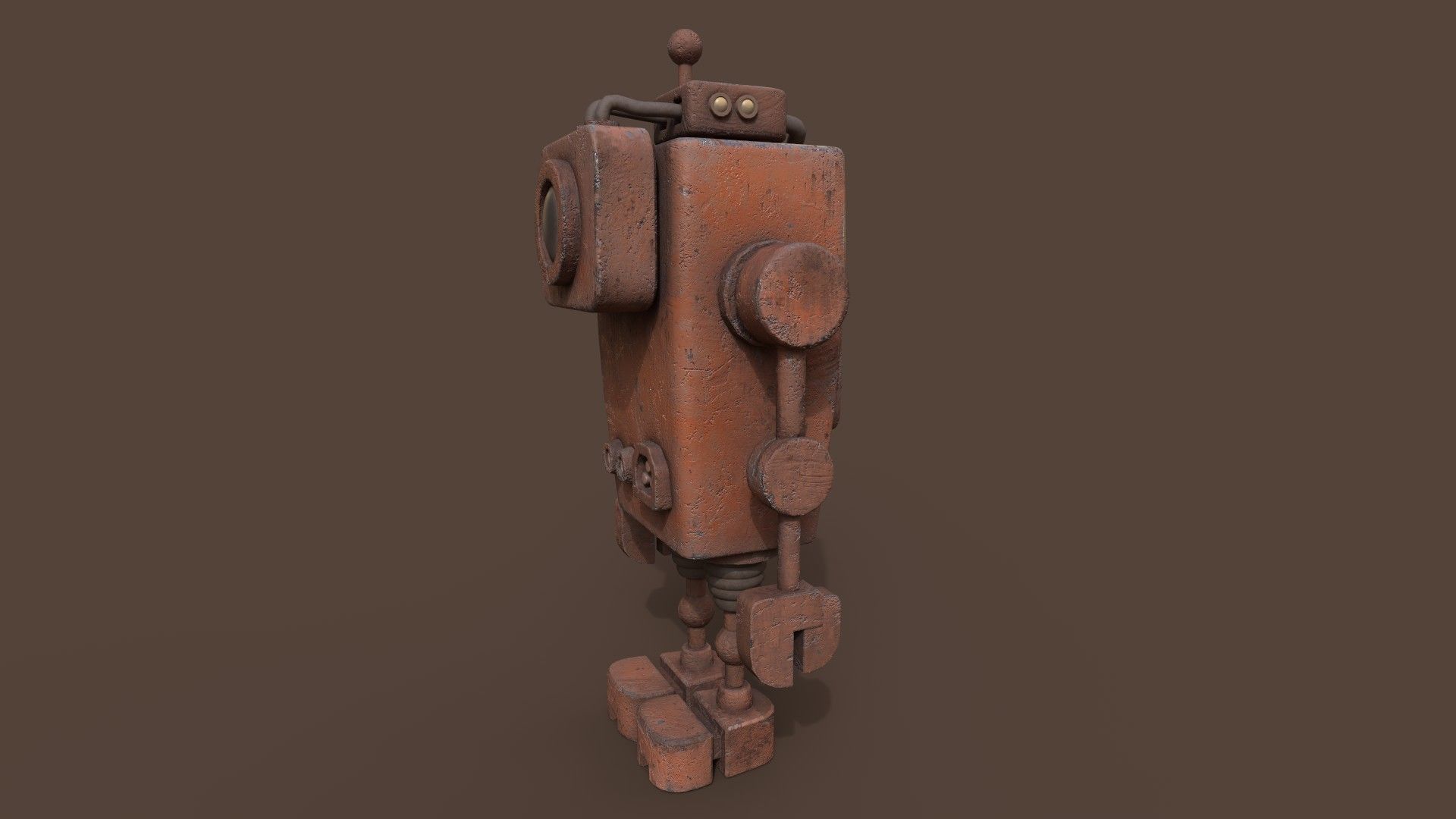 Stylized Witness Robot Low-poly 3D model_21