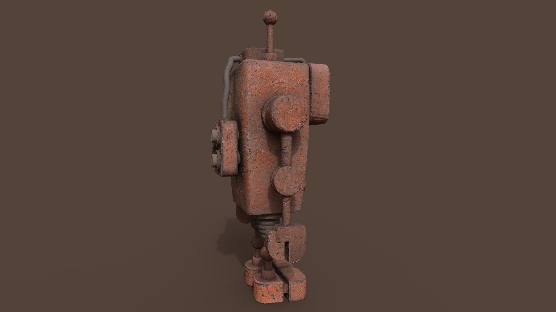 Stylized Witness Robot Low-poly 3D model_16