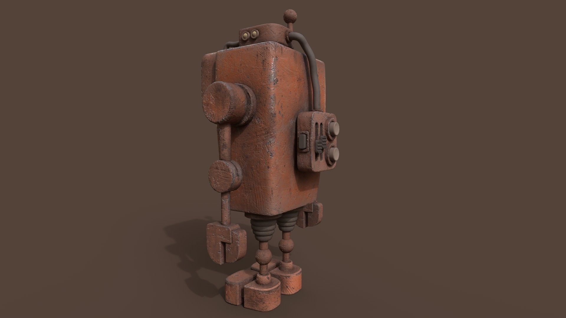 Stylized Witness Robot Low-poly 3D model_20