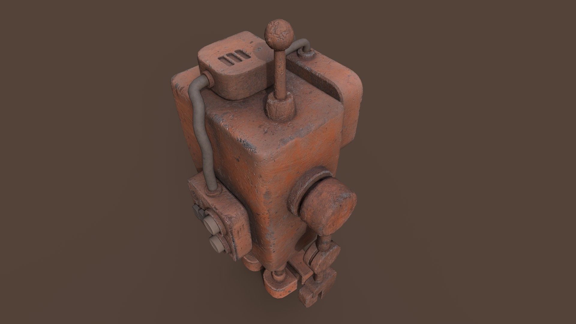 Stylized Witness Robot Low-poly 3D model_4