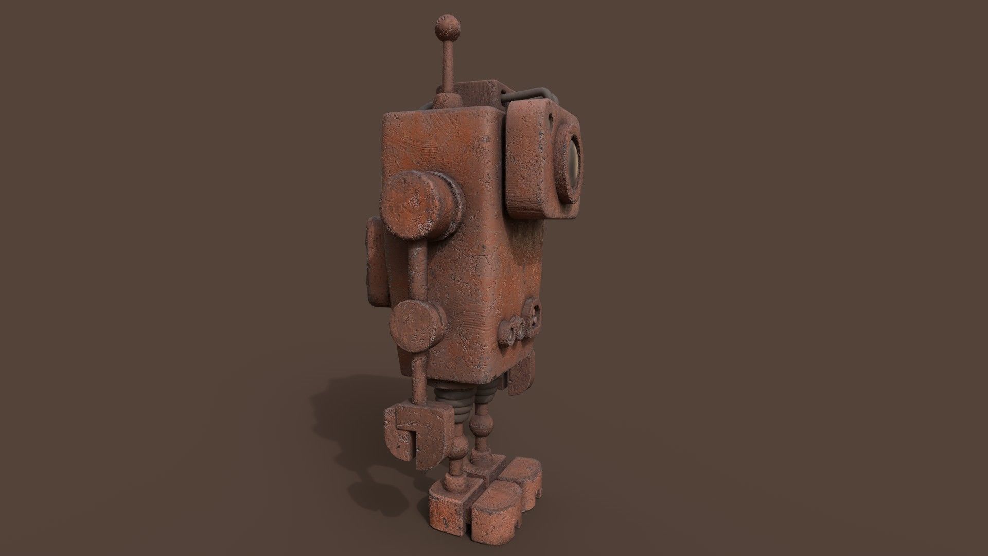 Stylized Witness Robot Low-poly 3D model_15