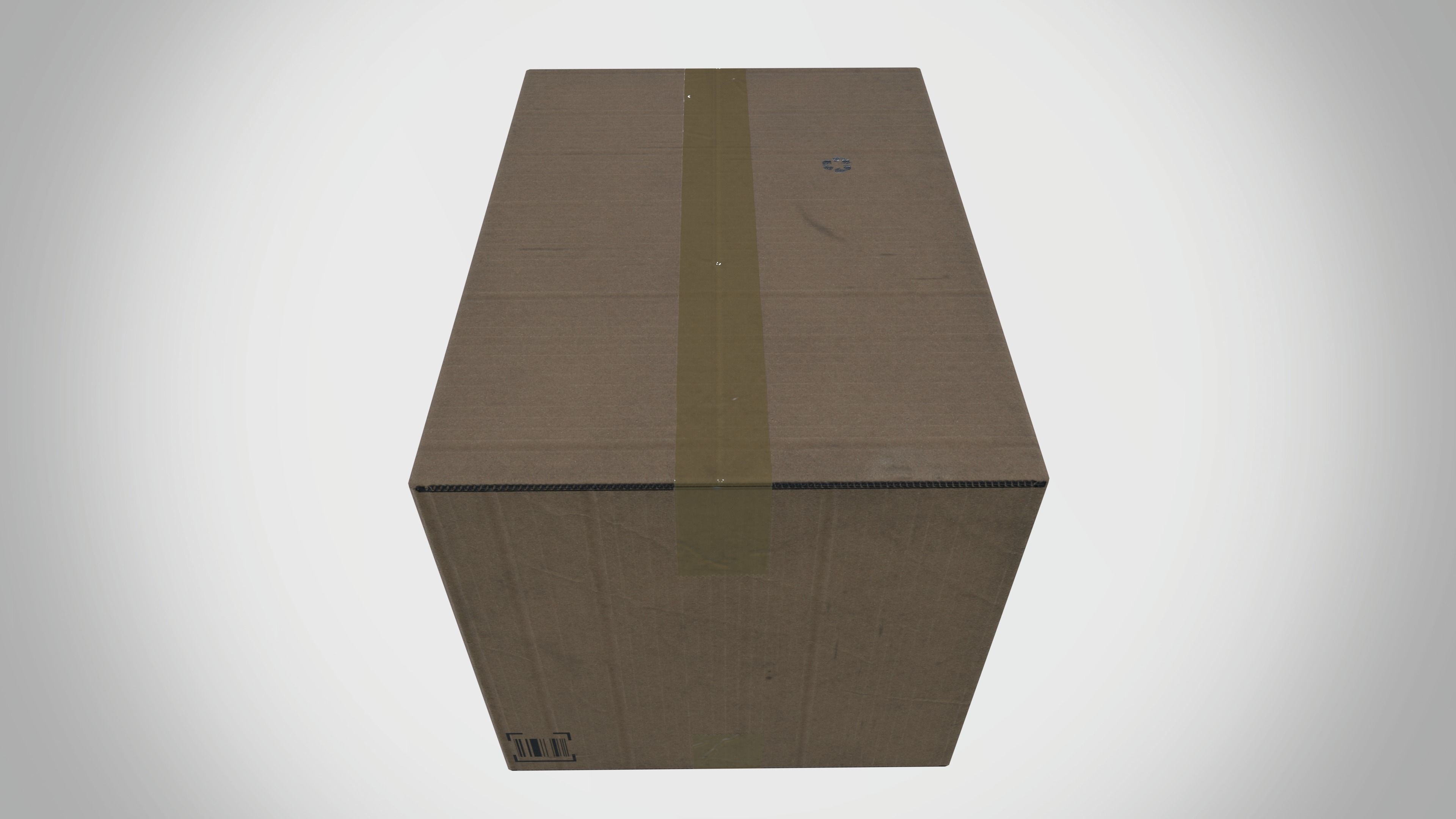 Card box Low-poly 3D model_4