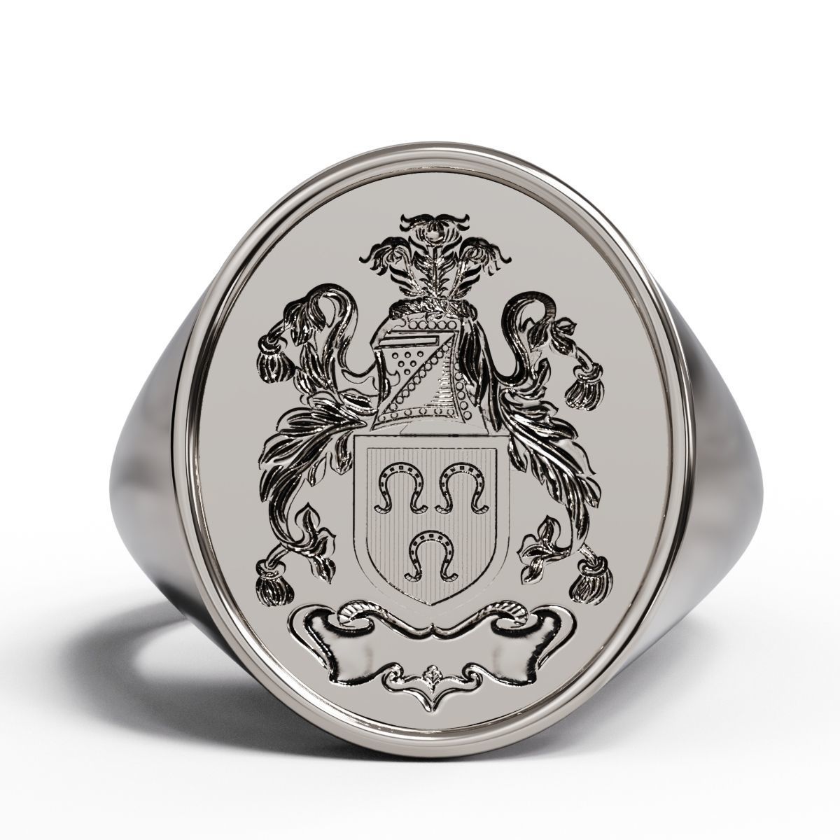 Arm of coat Family crest 3D print model_4